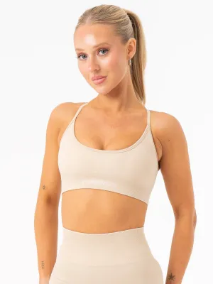 Lift 2.0 Seamless Sports Bra - Sand Strong Grip