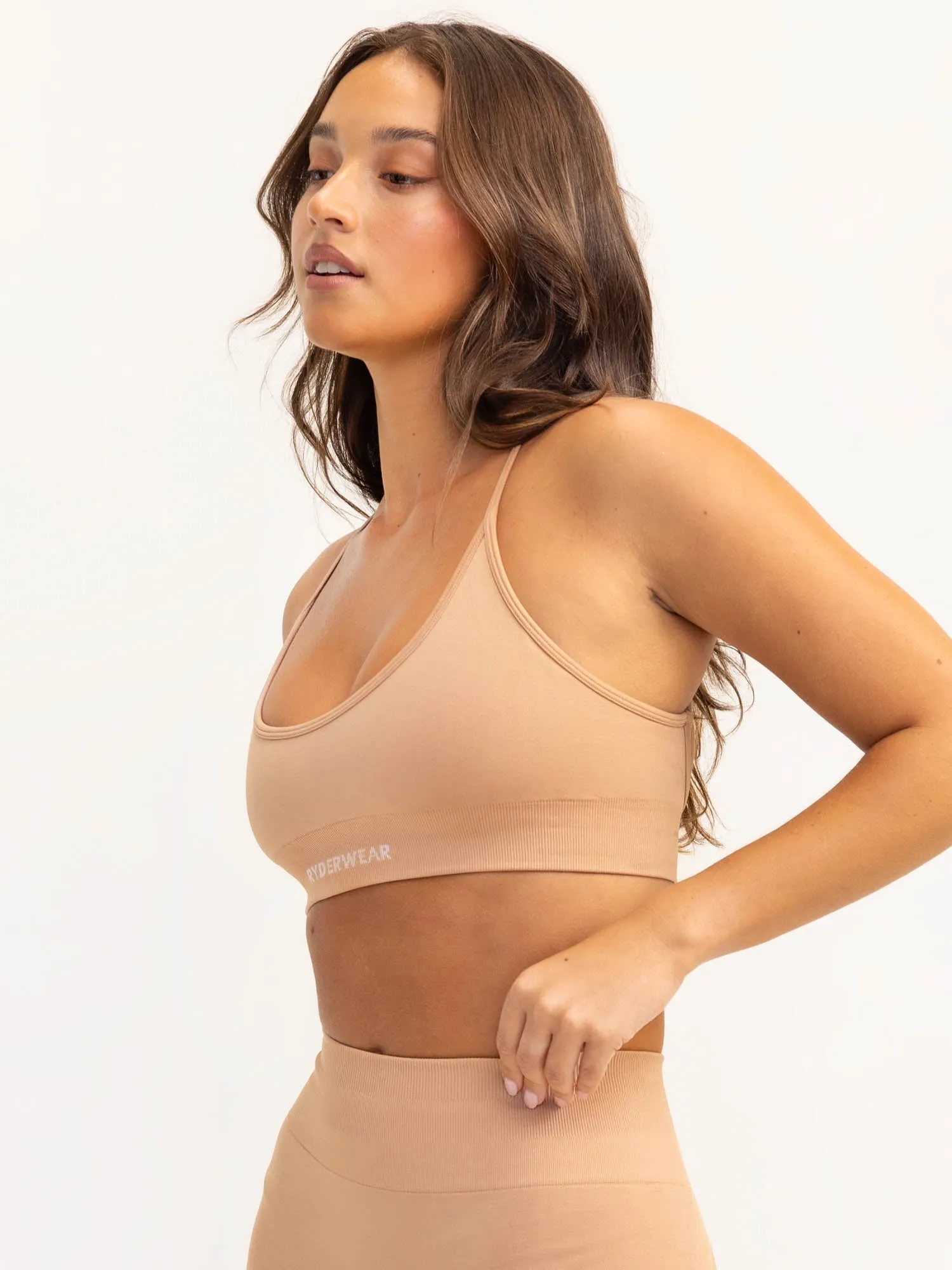 Lift 2.0 Seamless Sports Bra - Tan Innovation Fabric