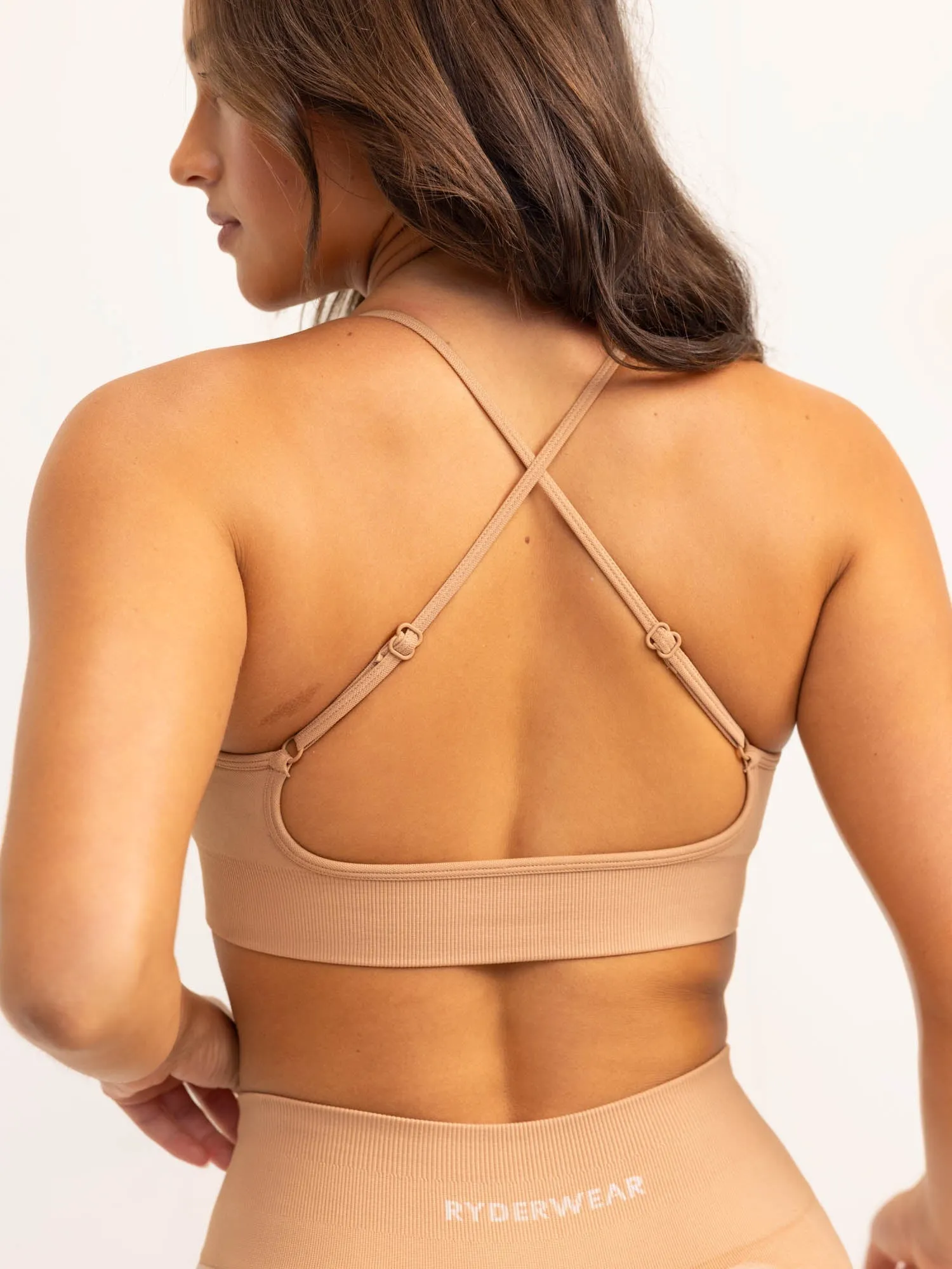 Lift 2.0 Seamless Sports Bra - Tan Breath Net