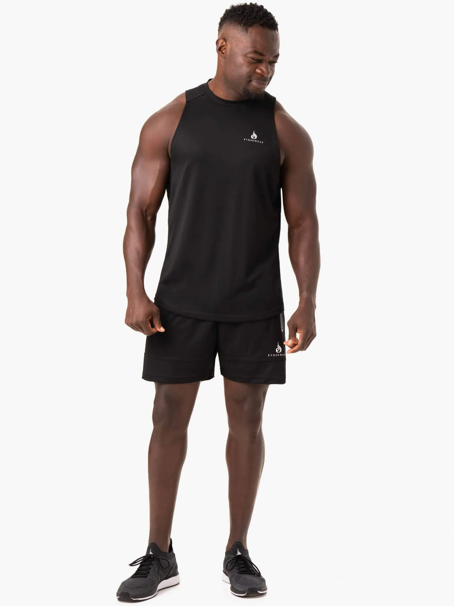 Lift Mesh Baller Tank - Black casual sport