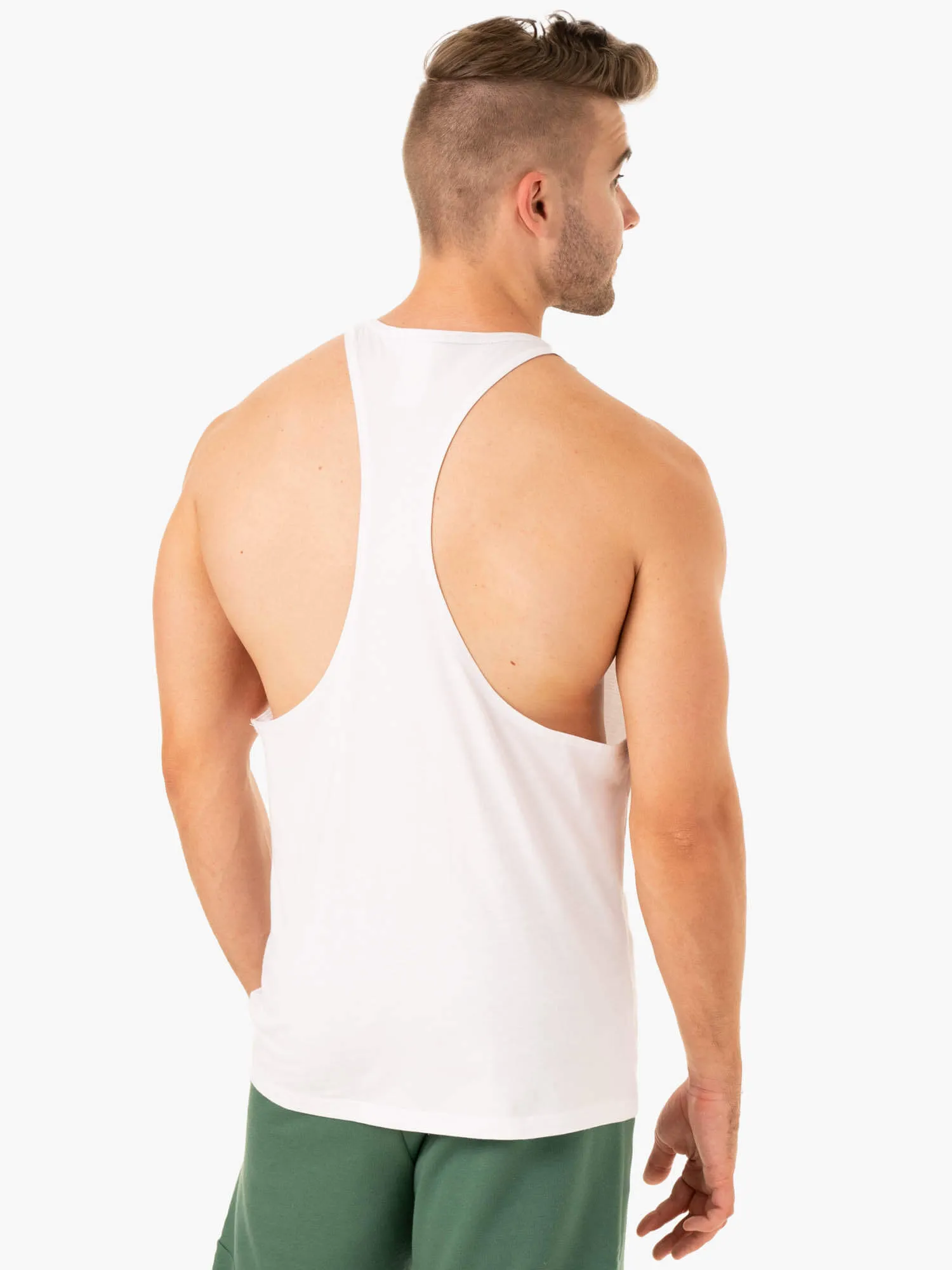 Limitless Stringer T-Back - White minimalist style