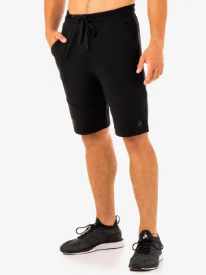 Limitless Track Short - Black fitness wear