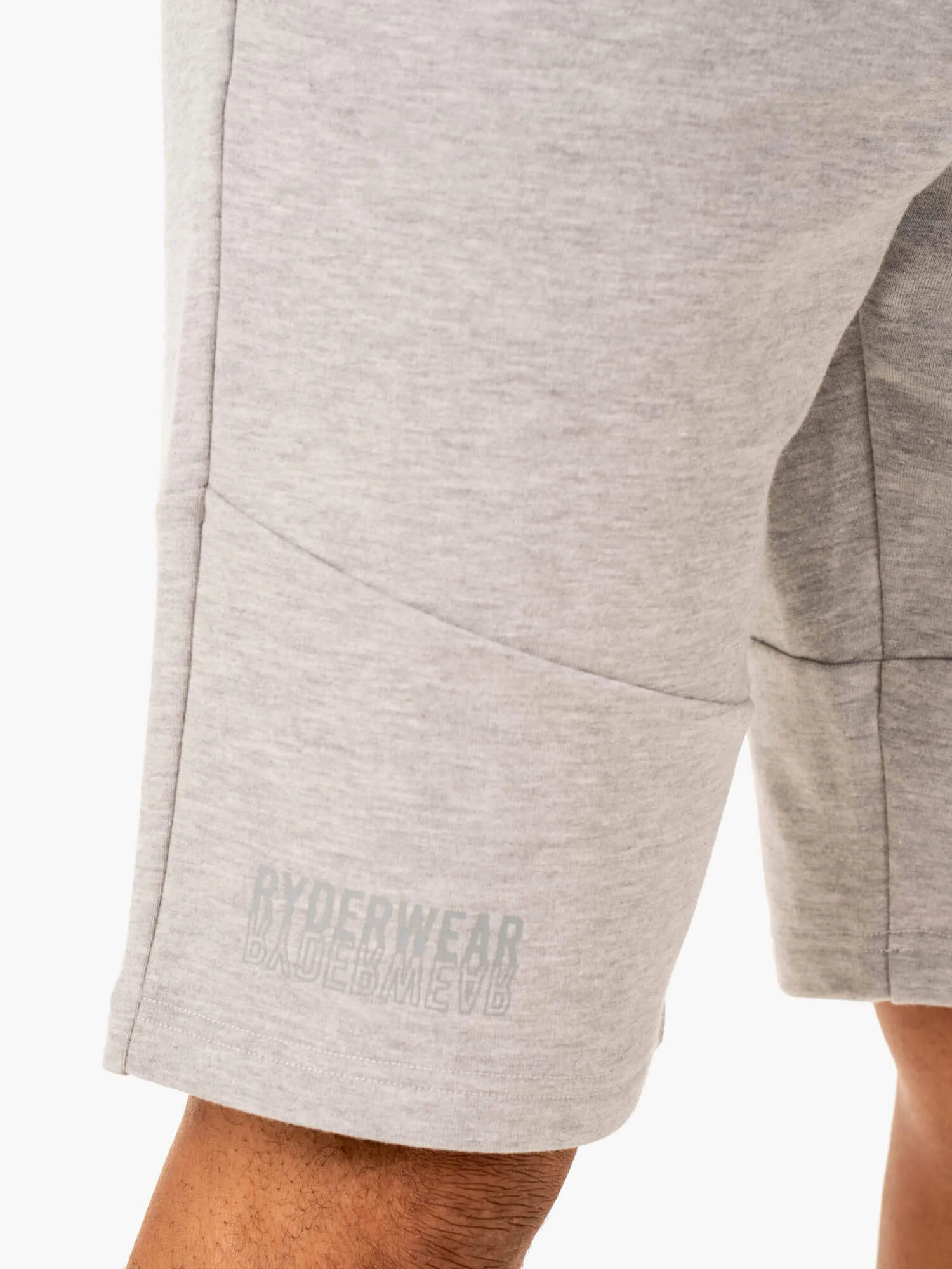 Limitless Track Short - Grey Marl gym culture