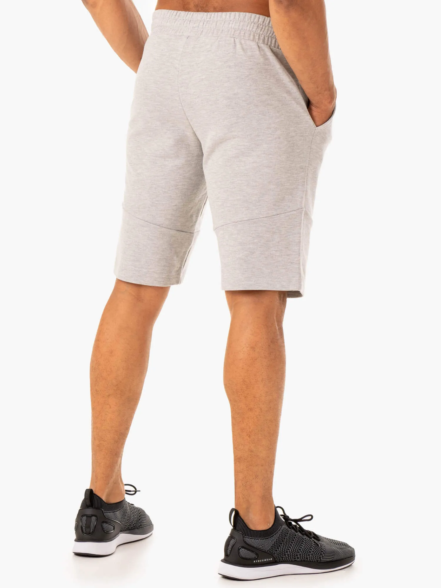 Limitless Track Short - Grey Marl womens sports