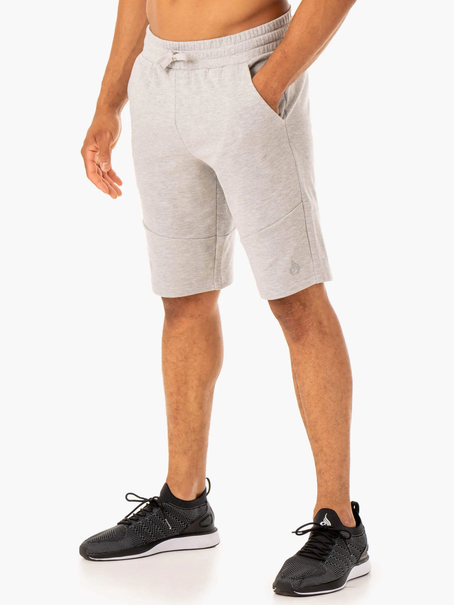 Limitless Track Short - Grey Marl body shaping