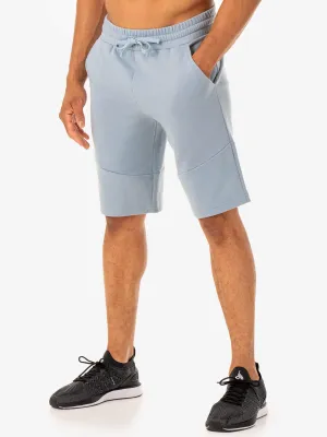 Limitless Track Short - Ice Blue body support