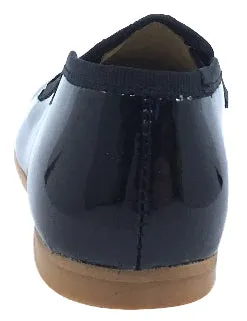 Luccini Boy's and Girl's Slip-On Smoking Loafer, Black Patent tonal match