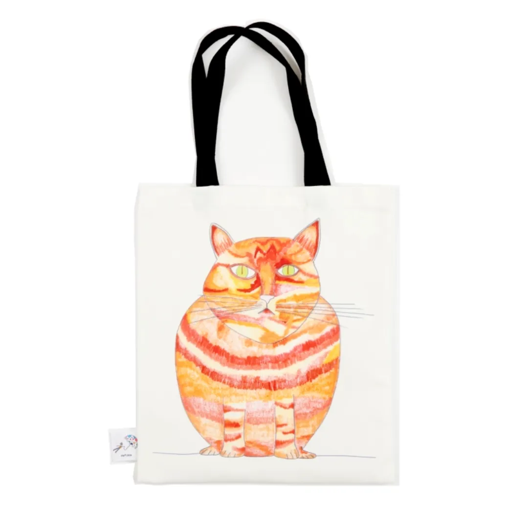 Malcolm Cat Cat Tote Bag from natchie easy carry