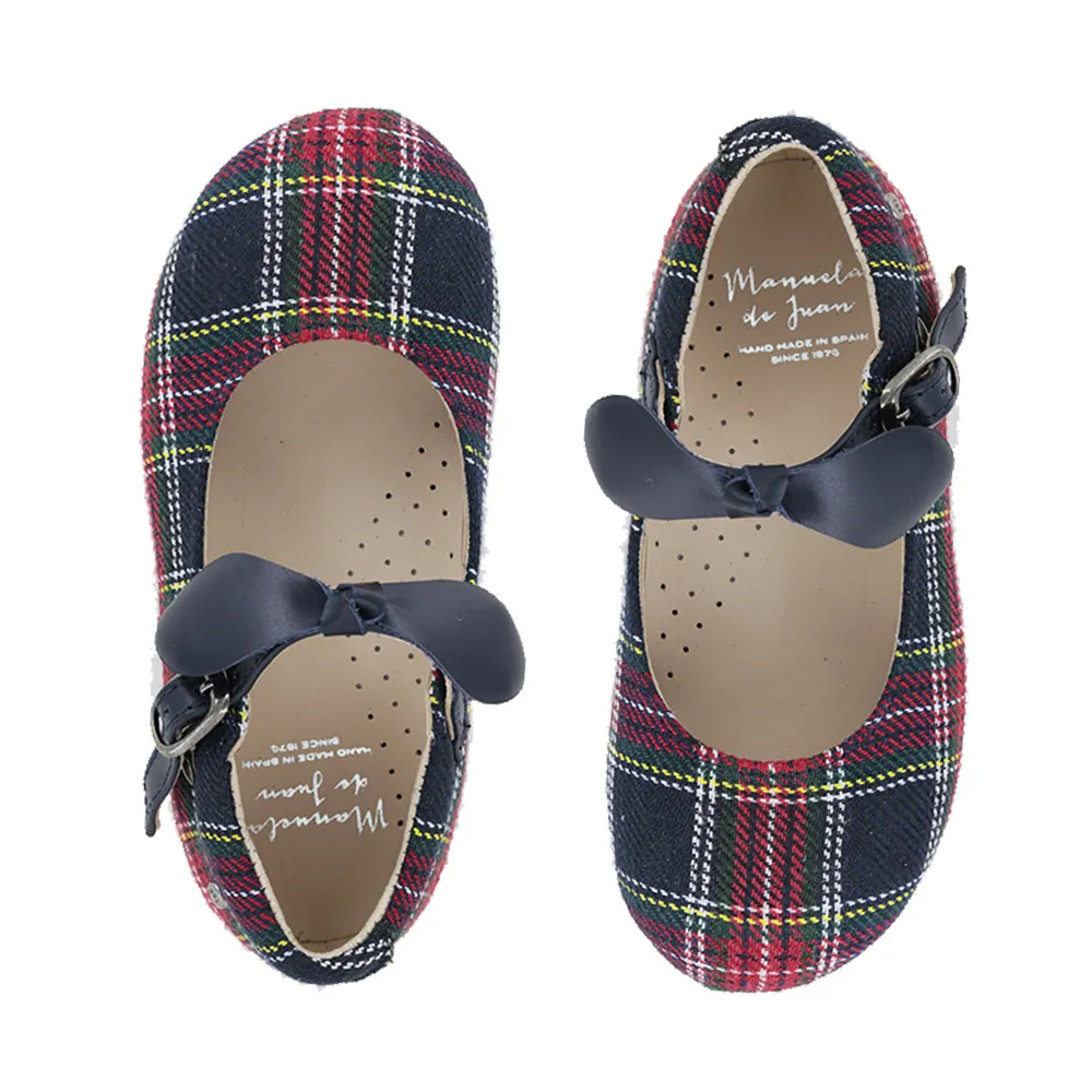 Manuela de Juan Girl's Blabar Mary Jane, Marine Scotland quiet touch