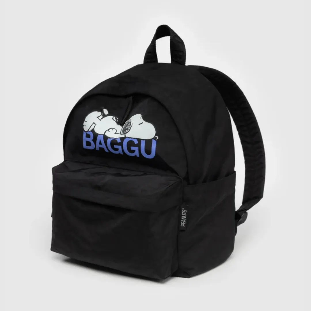 Medium Nylon Backpack in Snoopy from BAGGU minimal durable