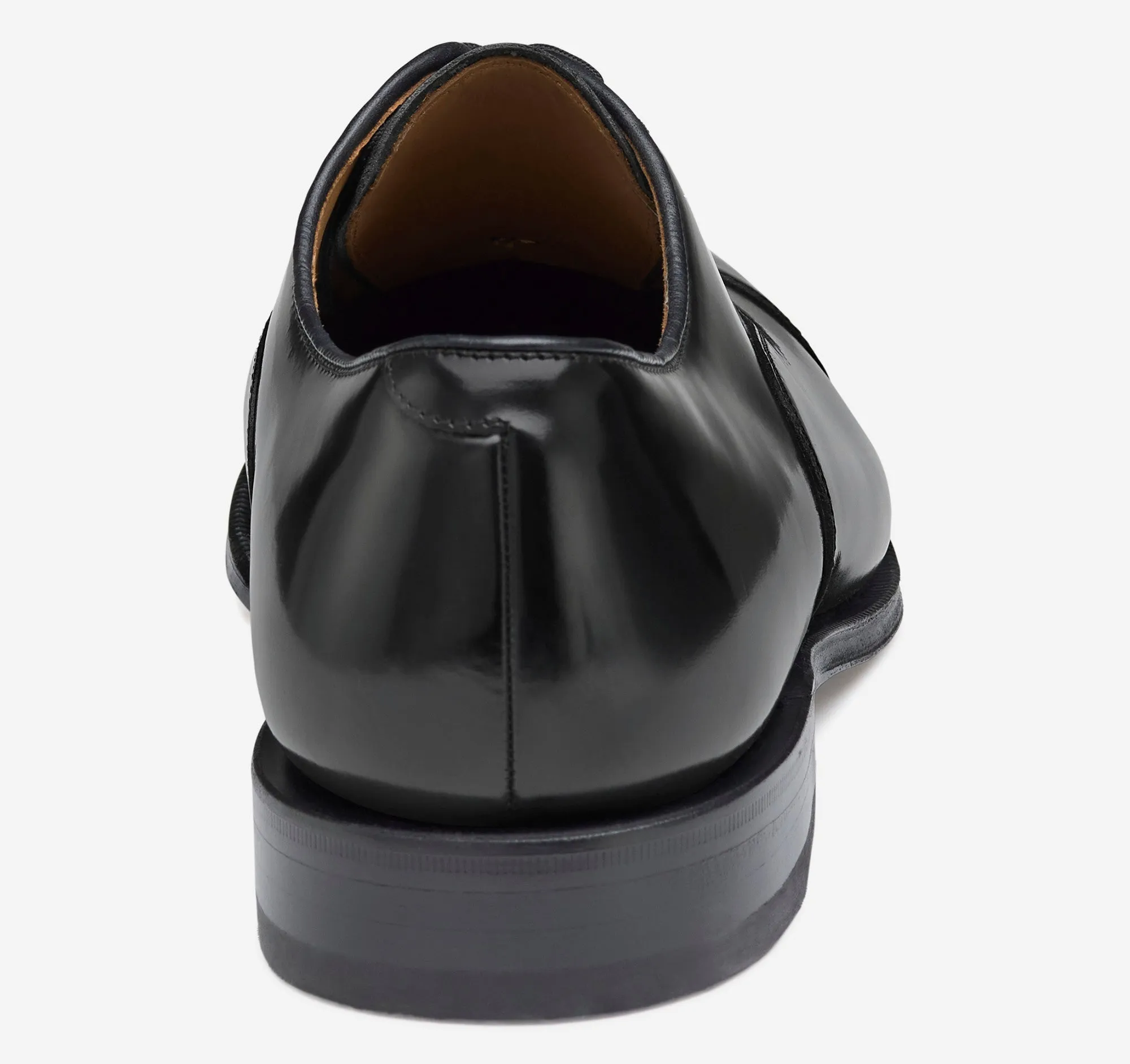 Melton Cap Toe Shoes - Black tie match