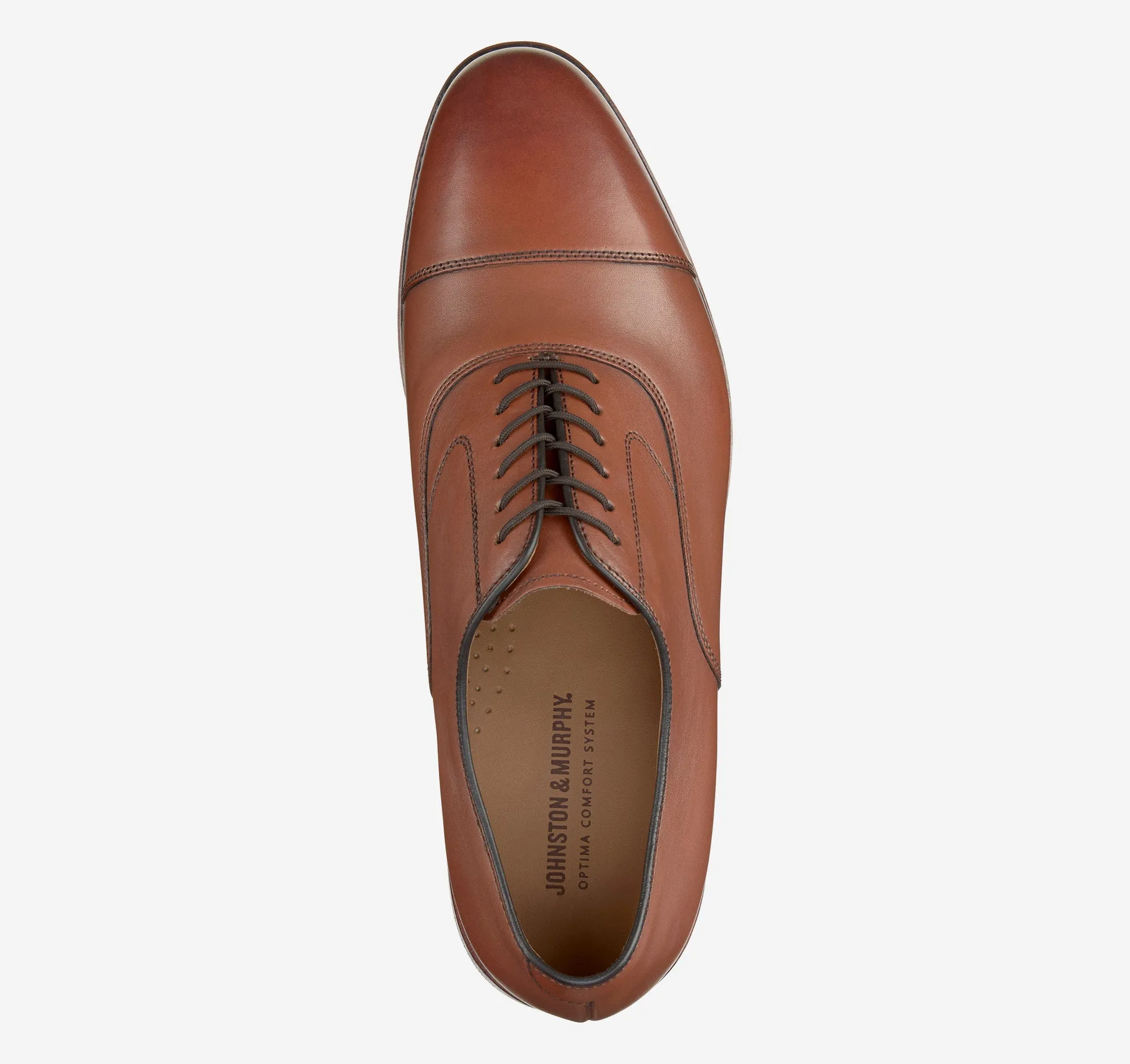 Melton Cap Toe Shoes - Tan ergonomic build