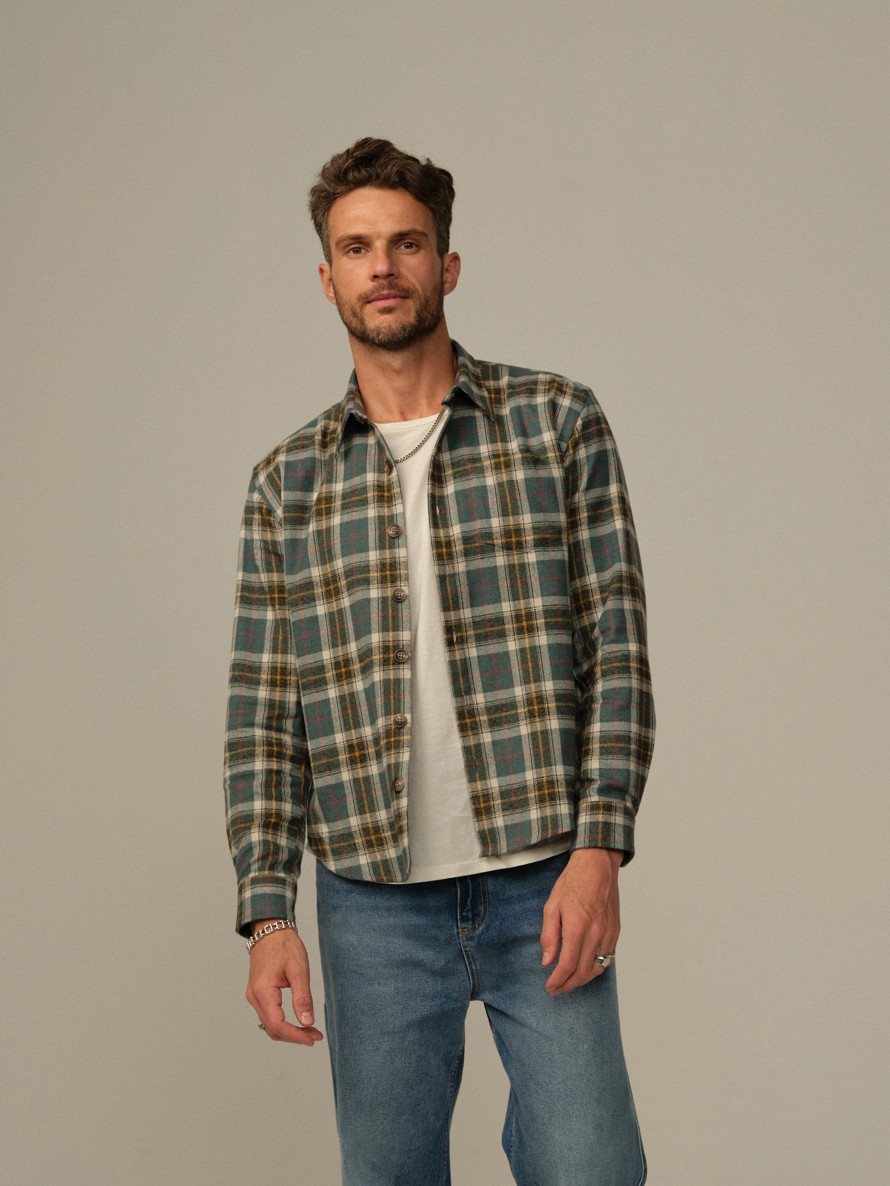 Men's Accord Japanese Cotton Flannel Shirt - Final Sale Easy wear