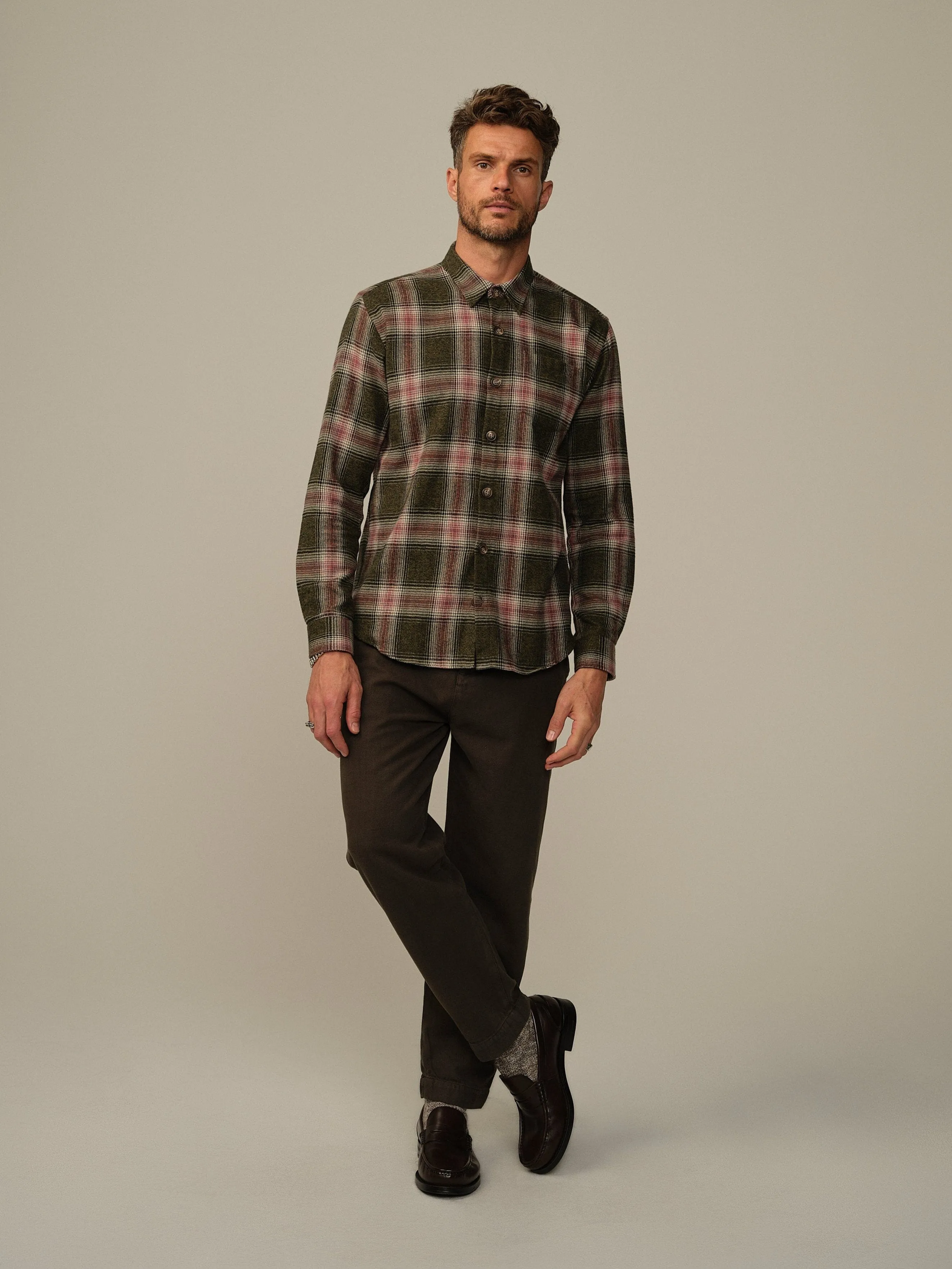 Men's Accord Japanese Cotton Flannel Shirt - Final Sale Varied sizes