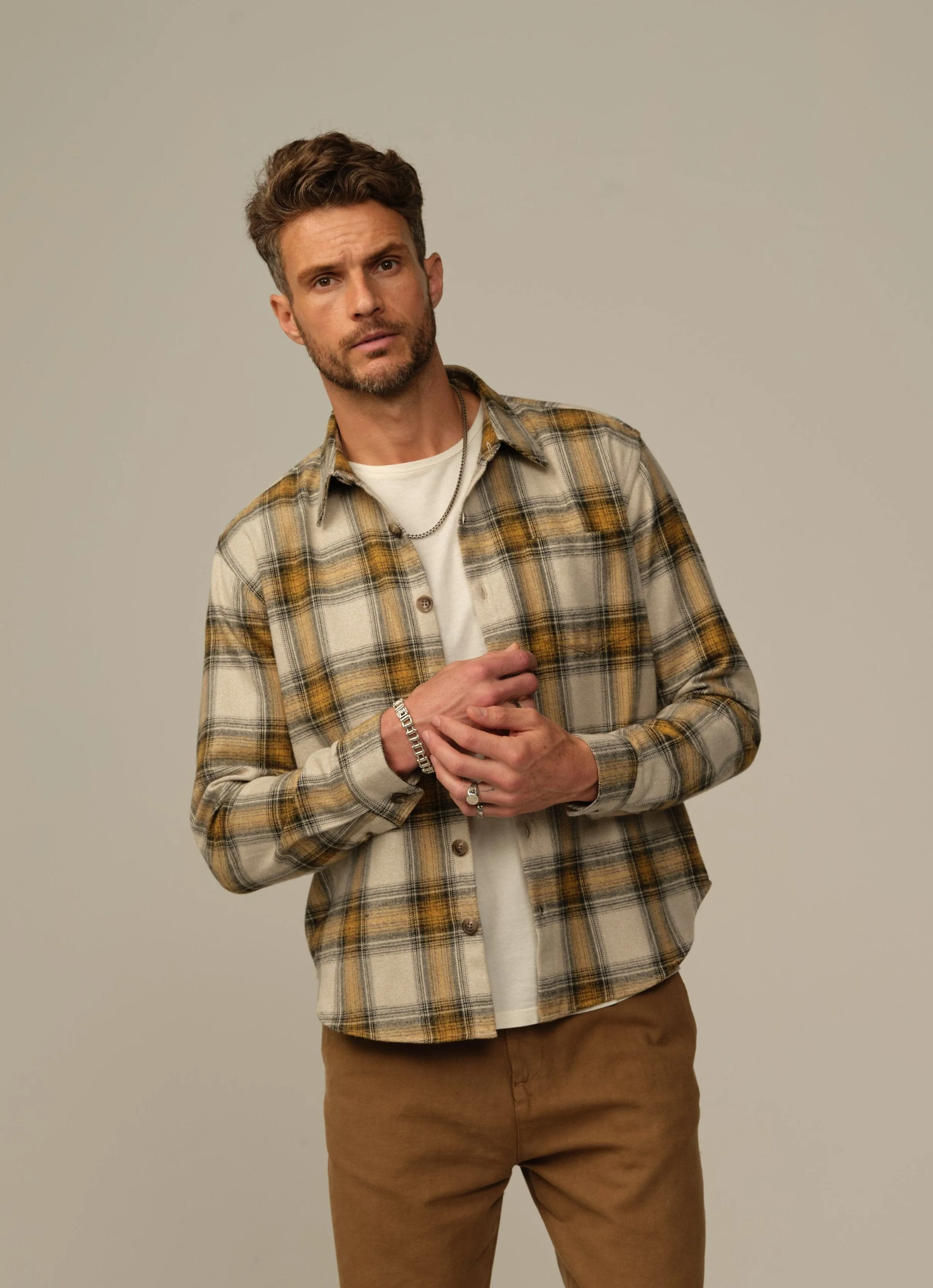 Men's Accord Japanese Cotton Flannel Shirt - Final Sale Fine craft