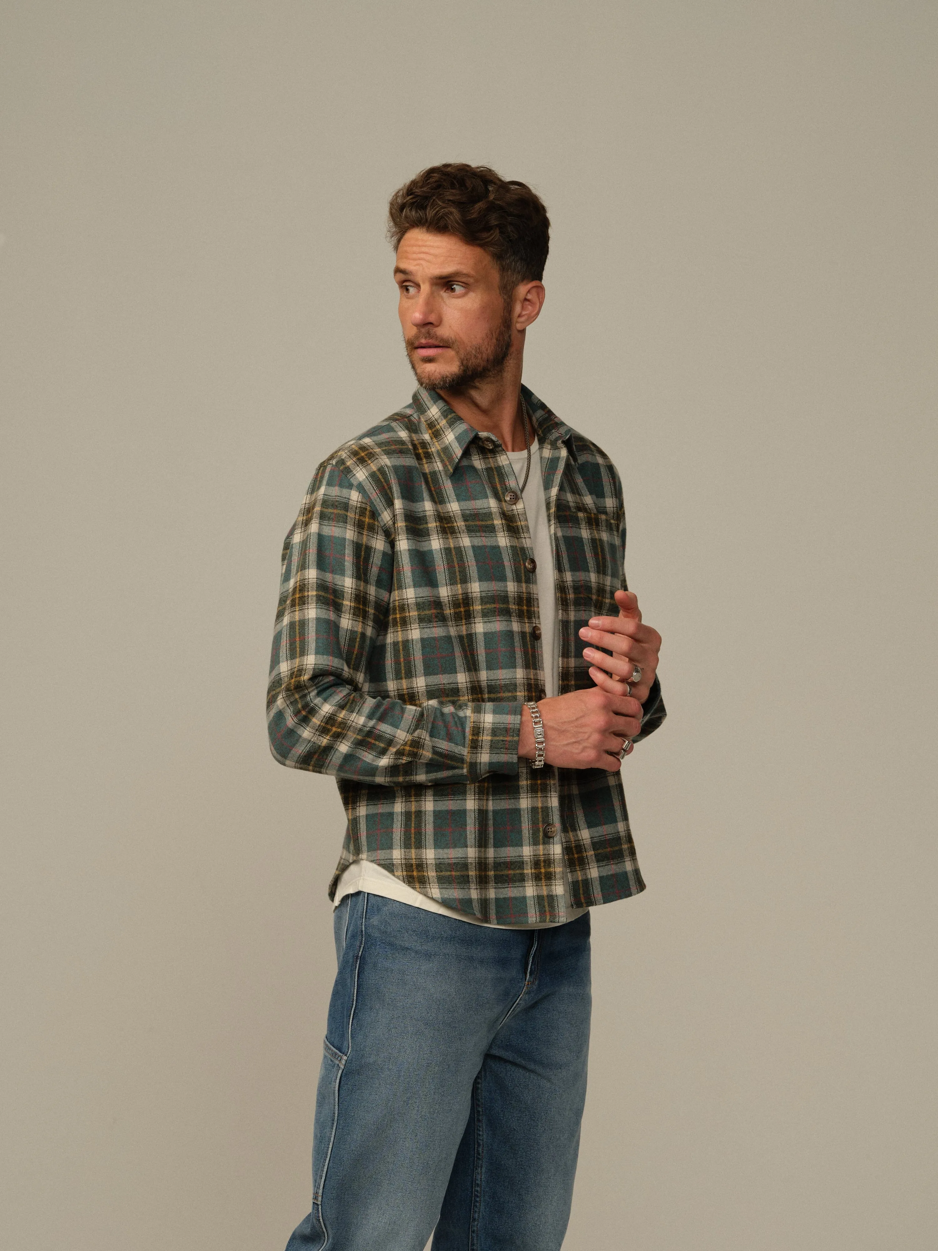 Men's Accord Japanese Cotton Flannel Shirt - Final Sale Fashion trend