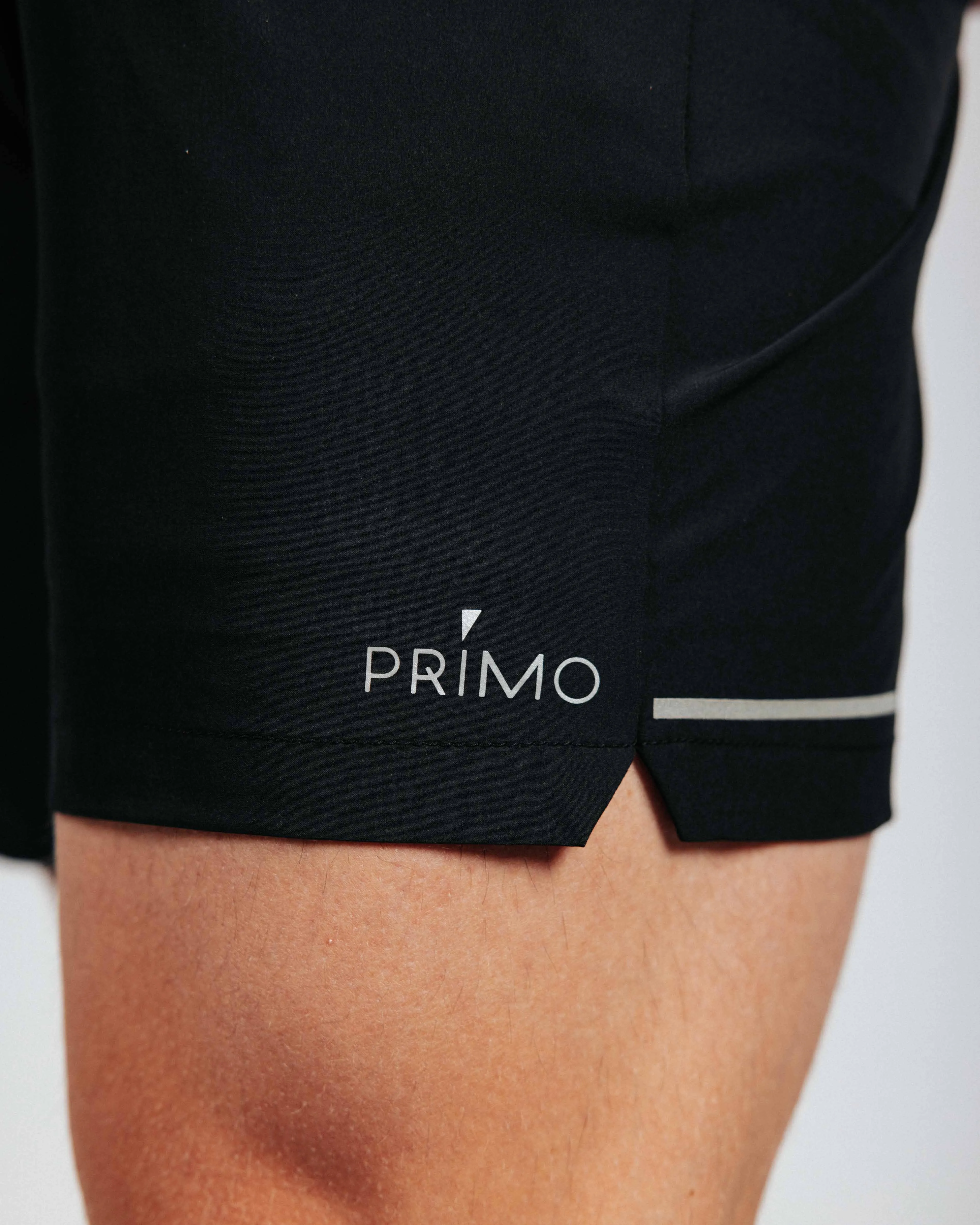 Men's Black Active Shorts w/Liner minimalist look