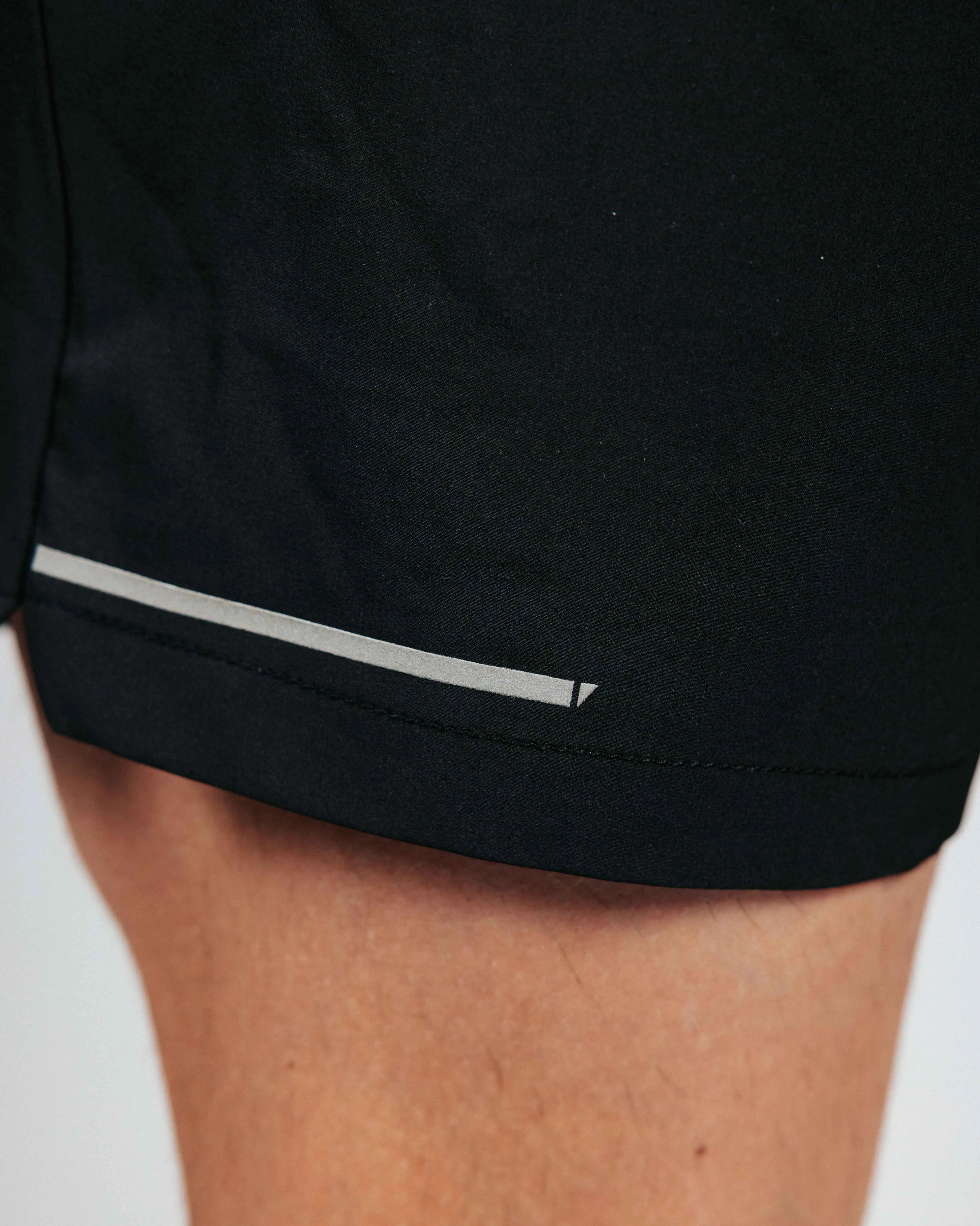 Men's Black Active Shorts w/Liner daily sport
