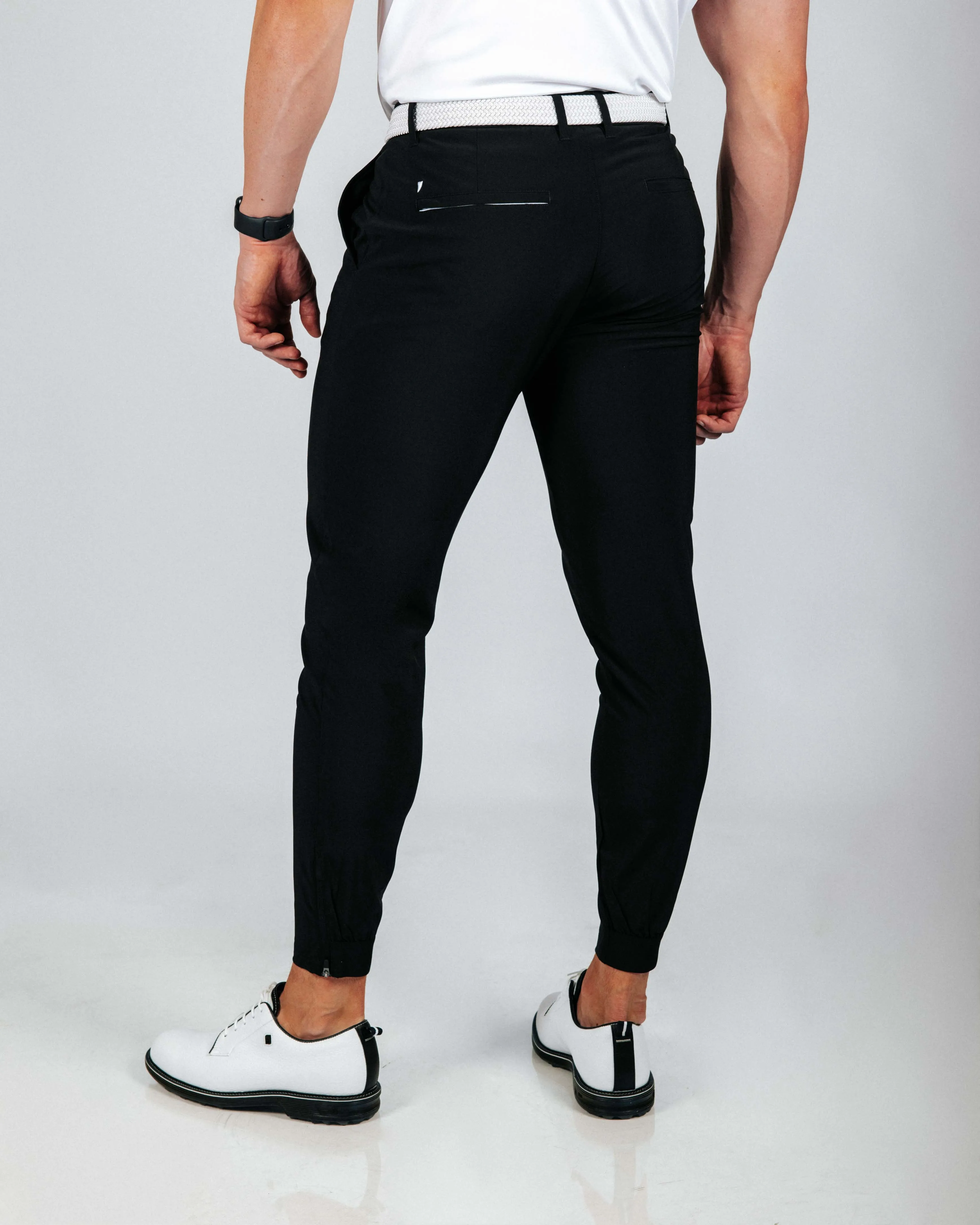 Men's Black Golf Jogger lifestyle fashion