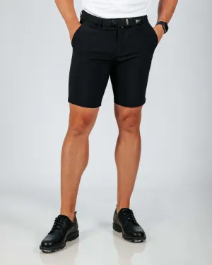 Men's Black Golf Shorts stretch fabric