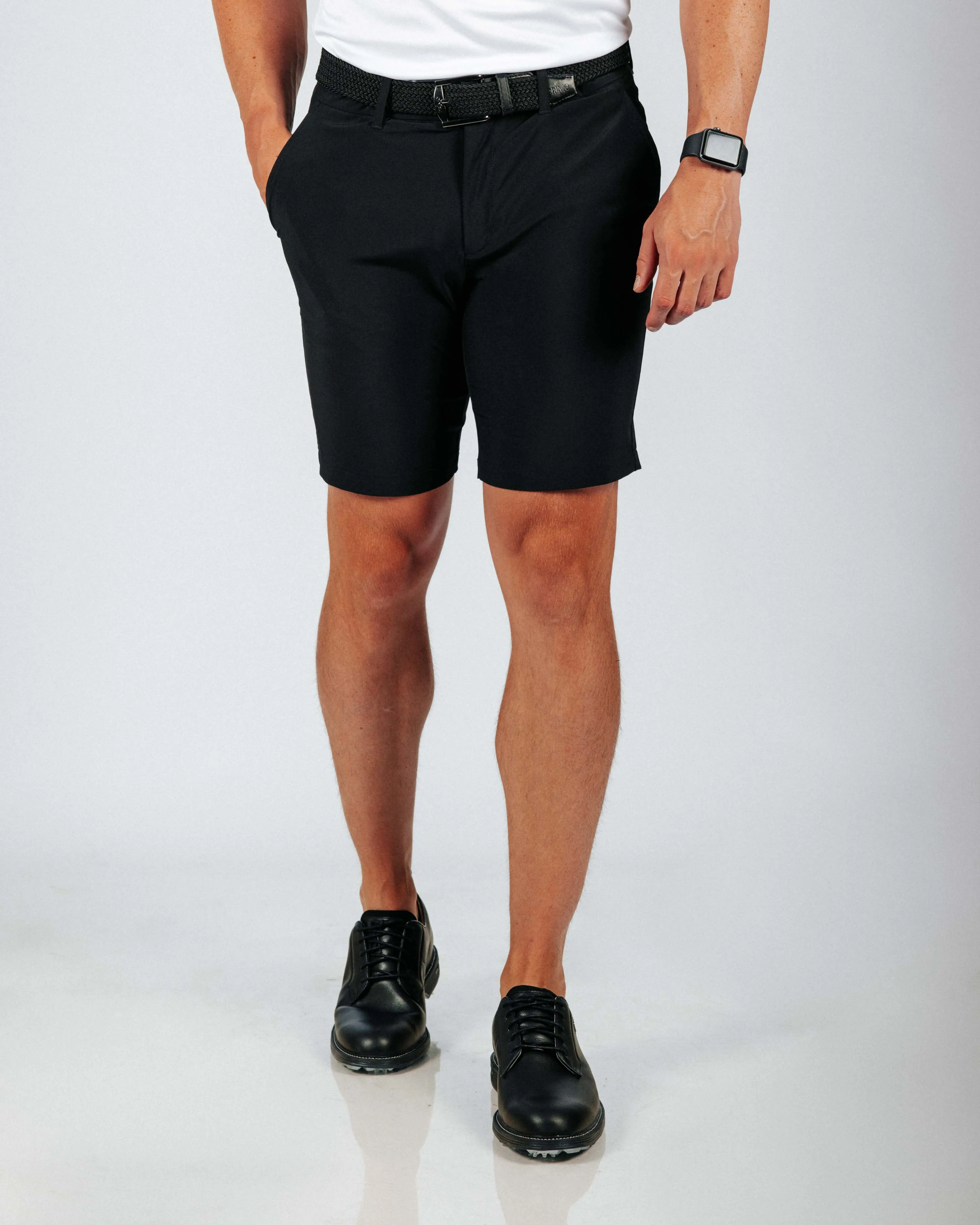 Men's Black Golf Shorts sport drill