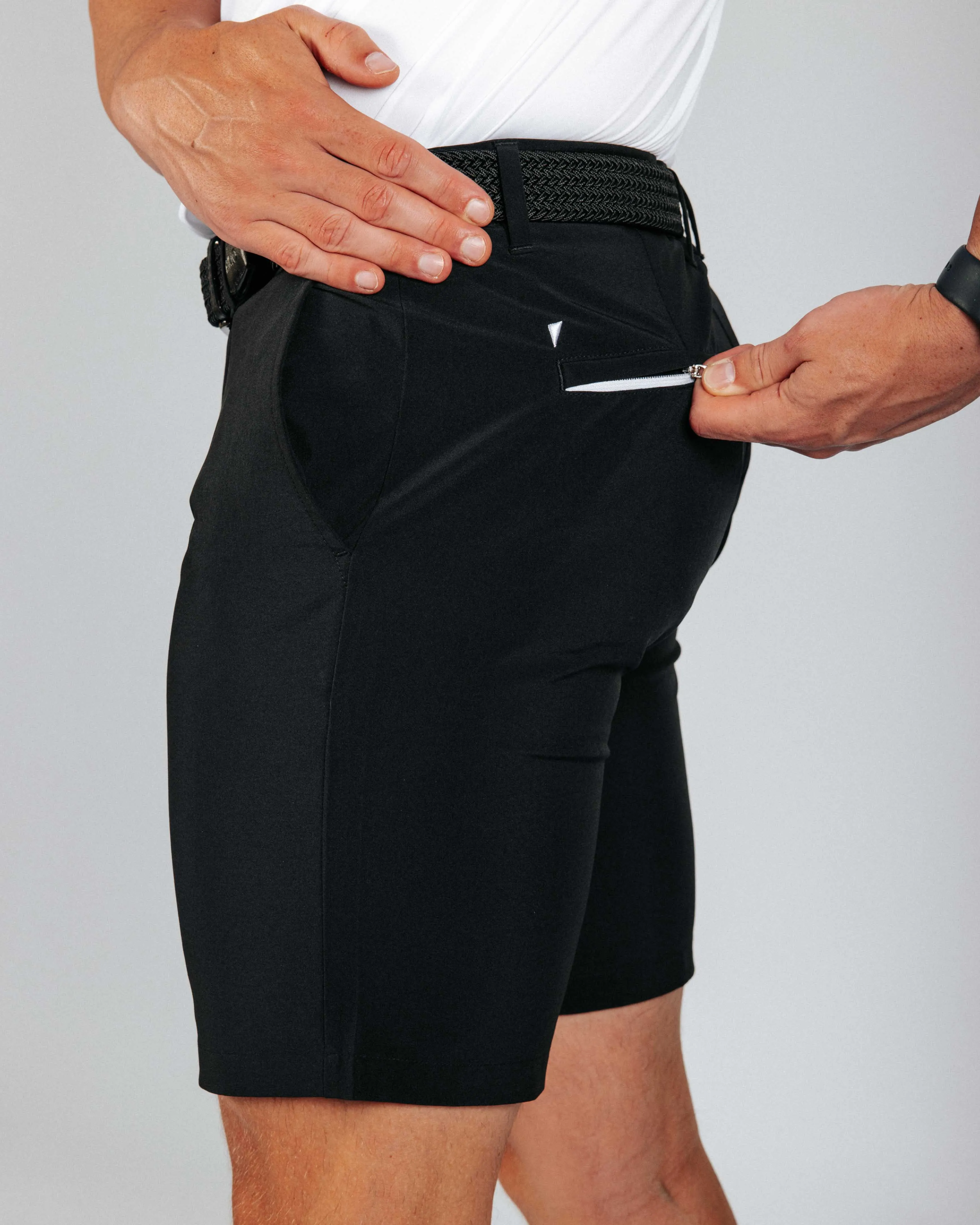 Men's Black Golf Shorts sport style
