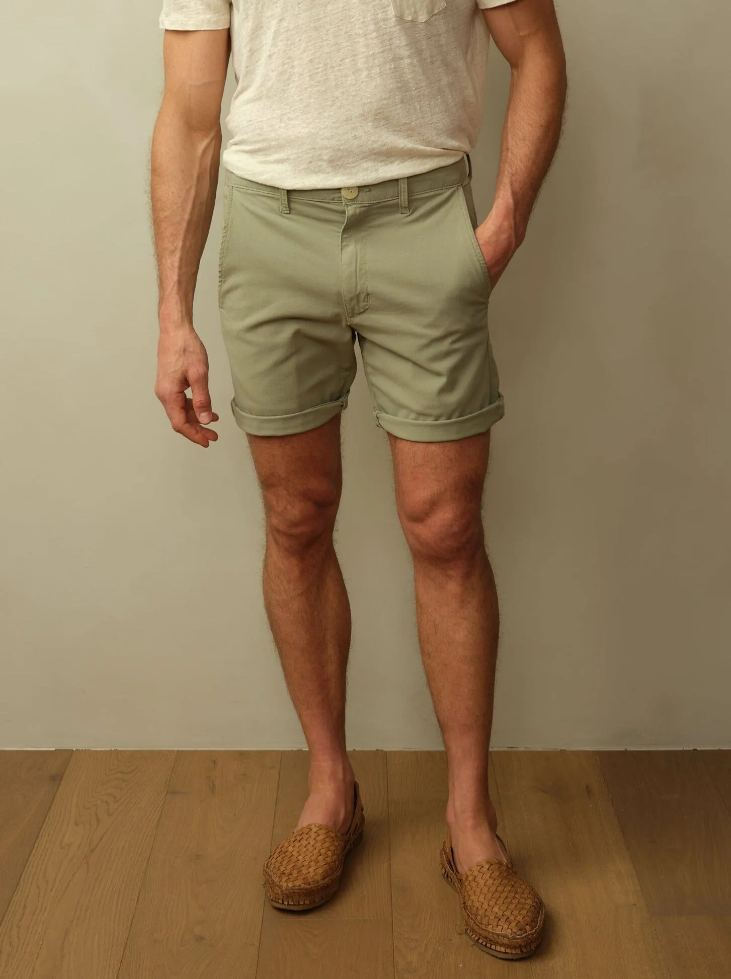 Men's Brooklyn Short in Garment Dyed Japanese Twill casual vogue
