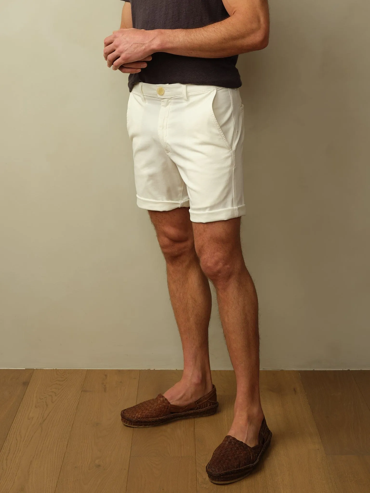 Men's Brooklyn Short in Garment Dyed Japanese Twill quick-dry fabric
