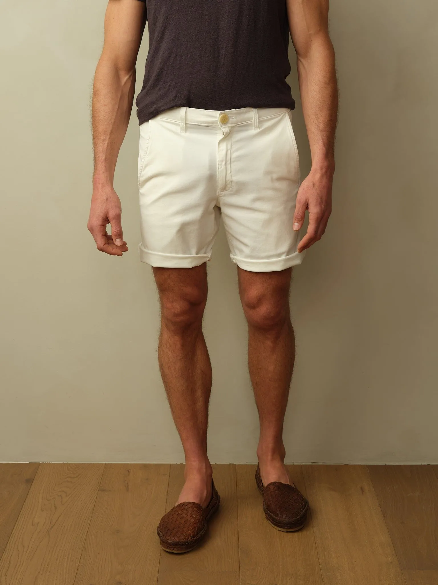 Men's Brooklyn Short in Garment Dyed Japanese Twill stretch fabric