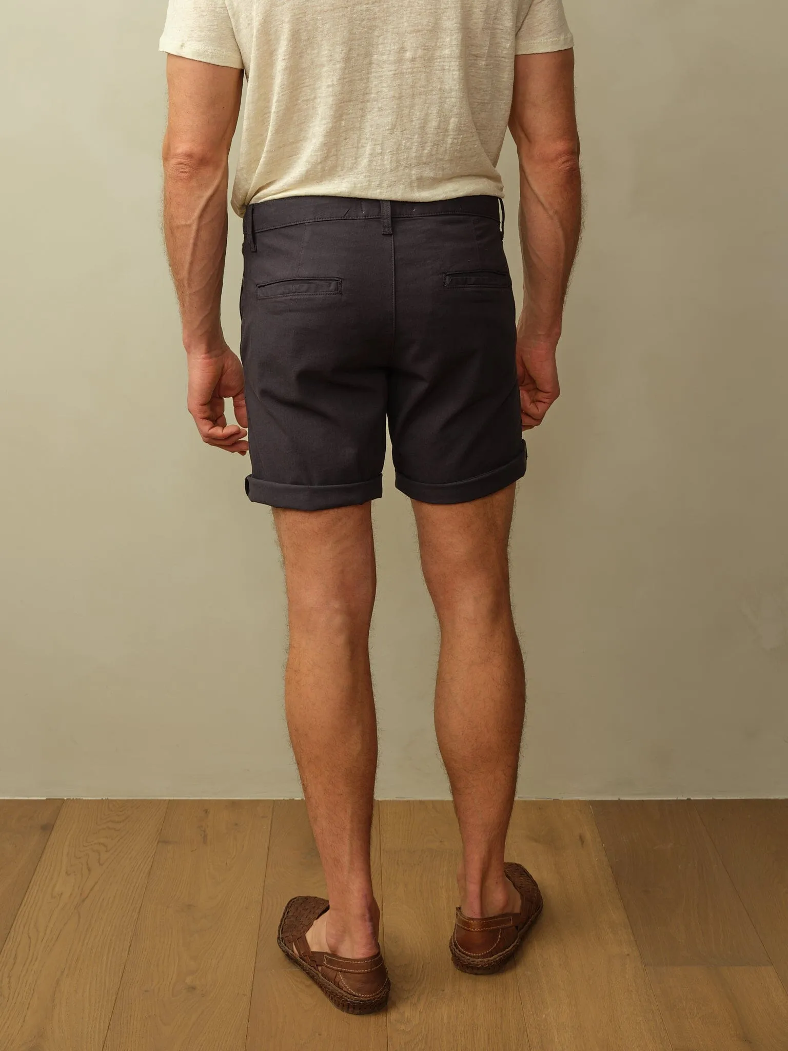 Men's Brooklyn Short in Garment Dyed Japanese Twill homewear
