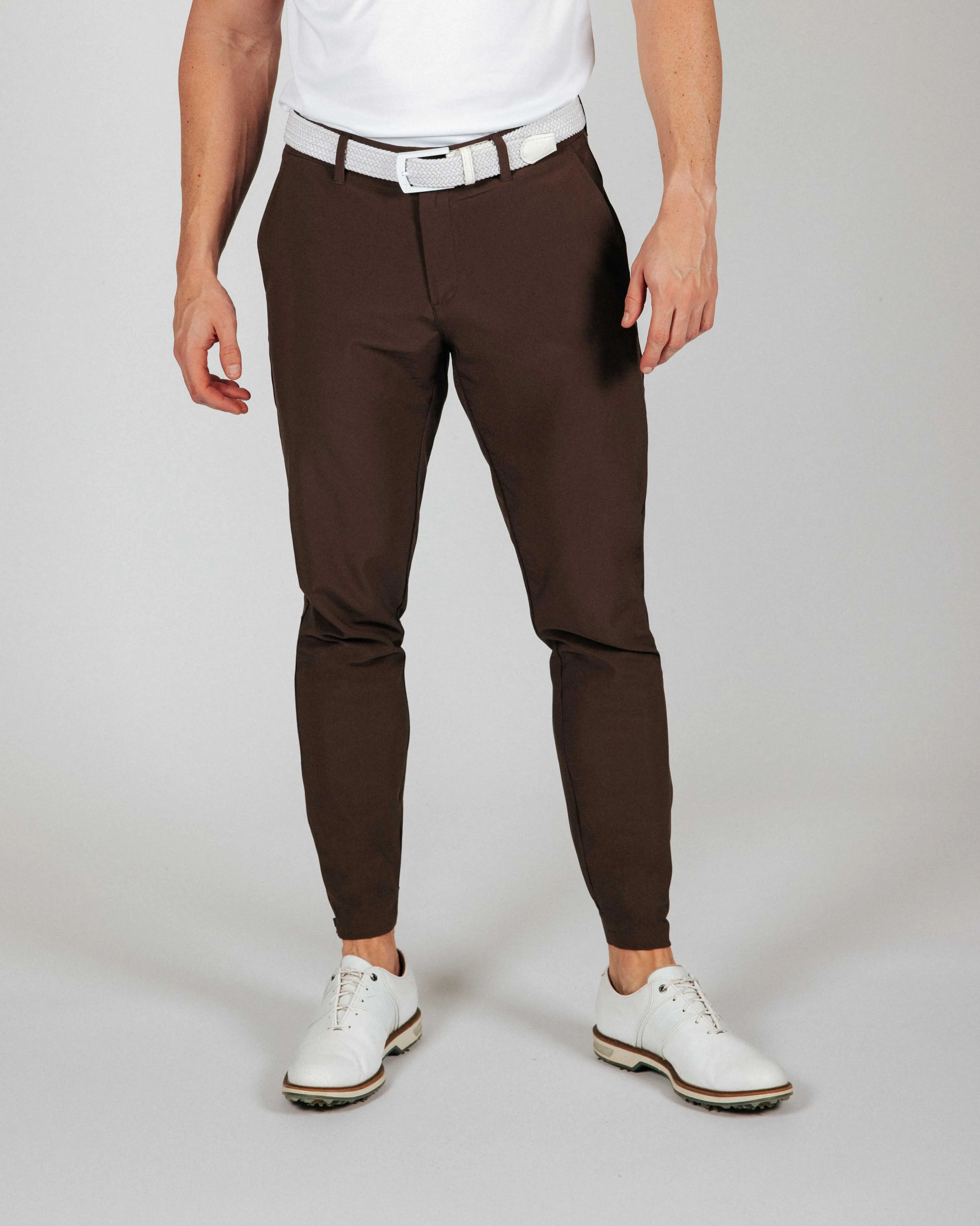Men's Brown Golf Jogger yoga friendly
