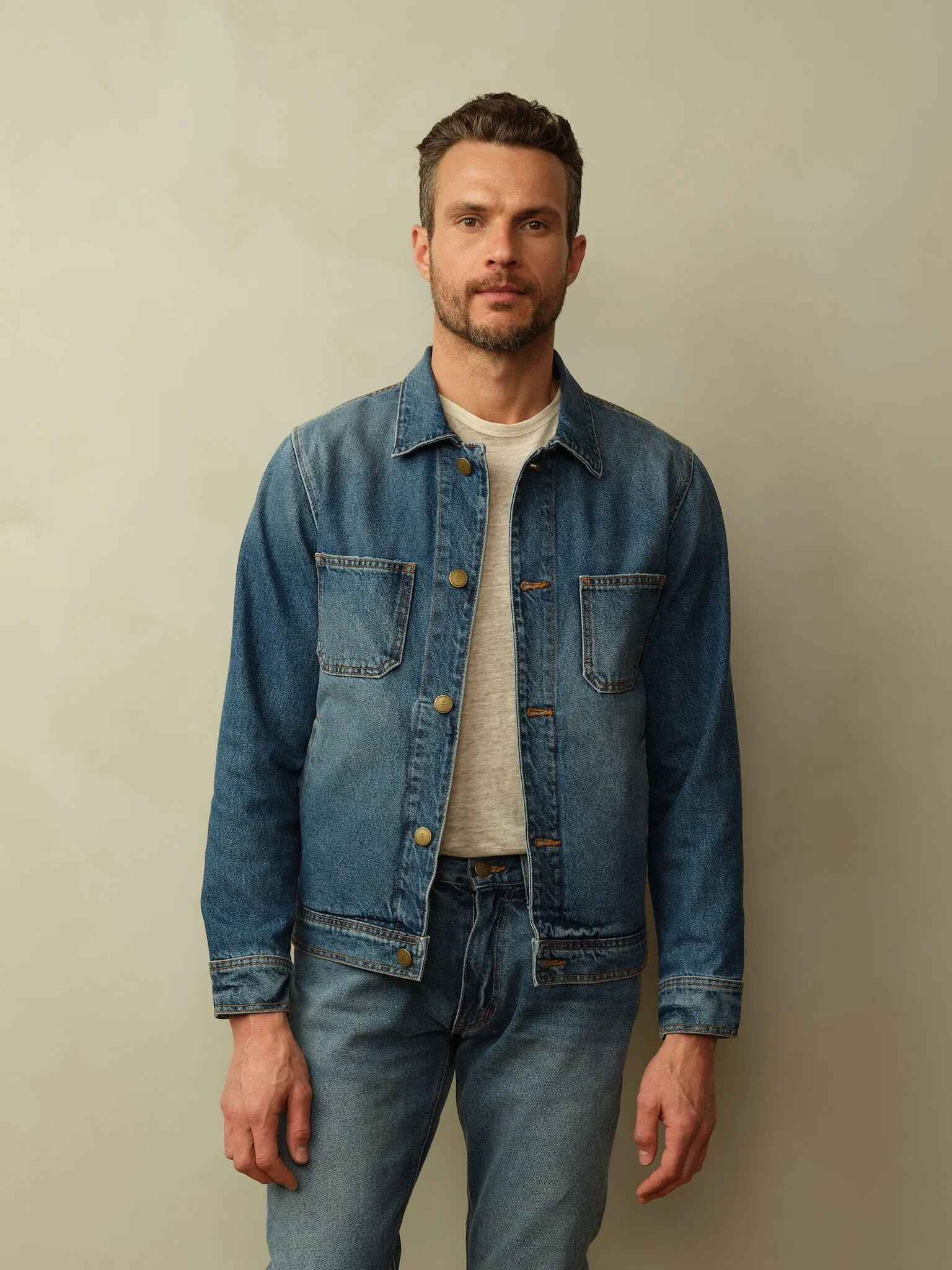 Men's Cody Japanese Denim Jacket travel essential