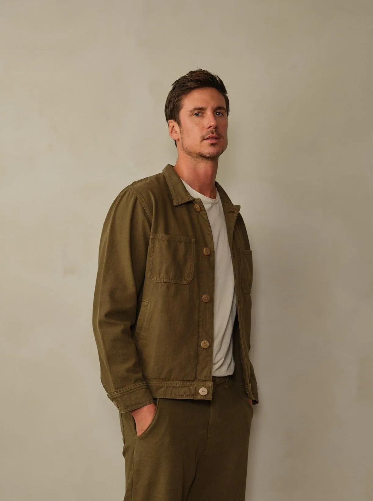 Men's Cody Recycled Cotton Jacket - Final Sale layered clothing