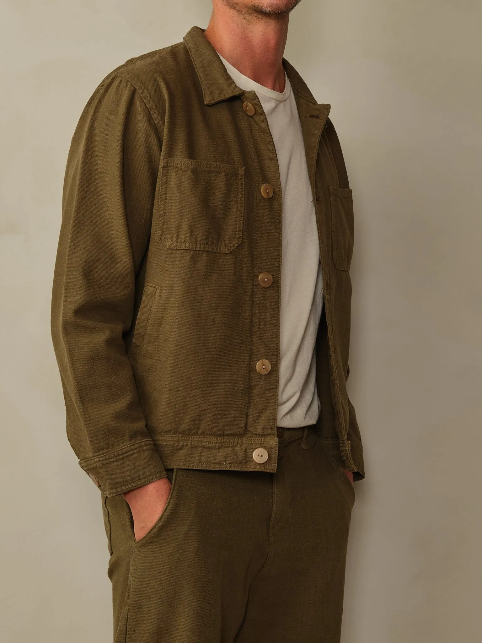 Men's Cody Recycled Cotton Jacket - Final Sale layering option