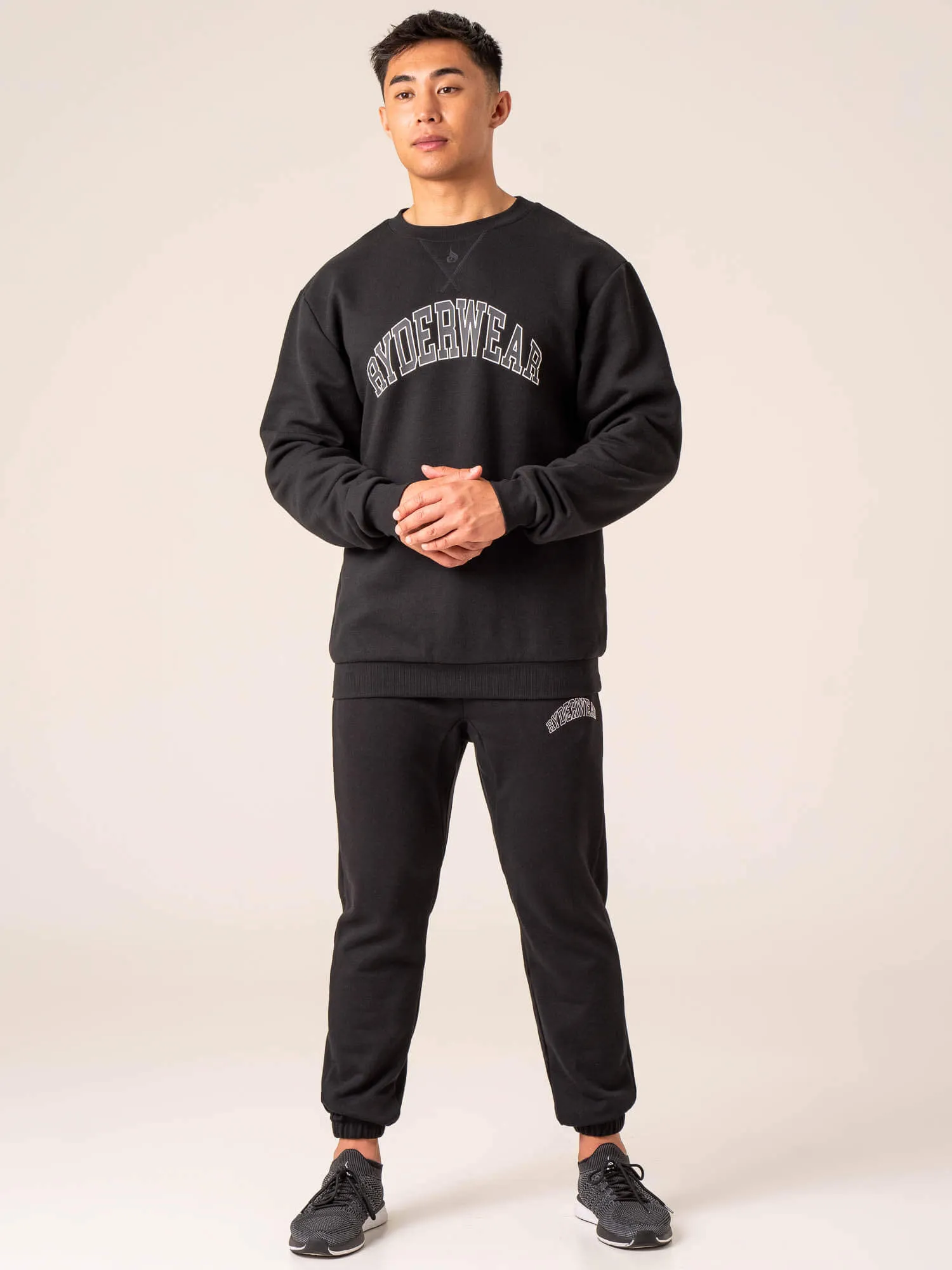 Men's Collegiate Track Pant - Black Casual Match