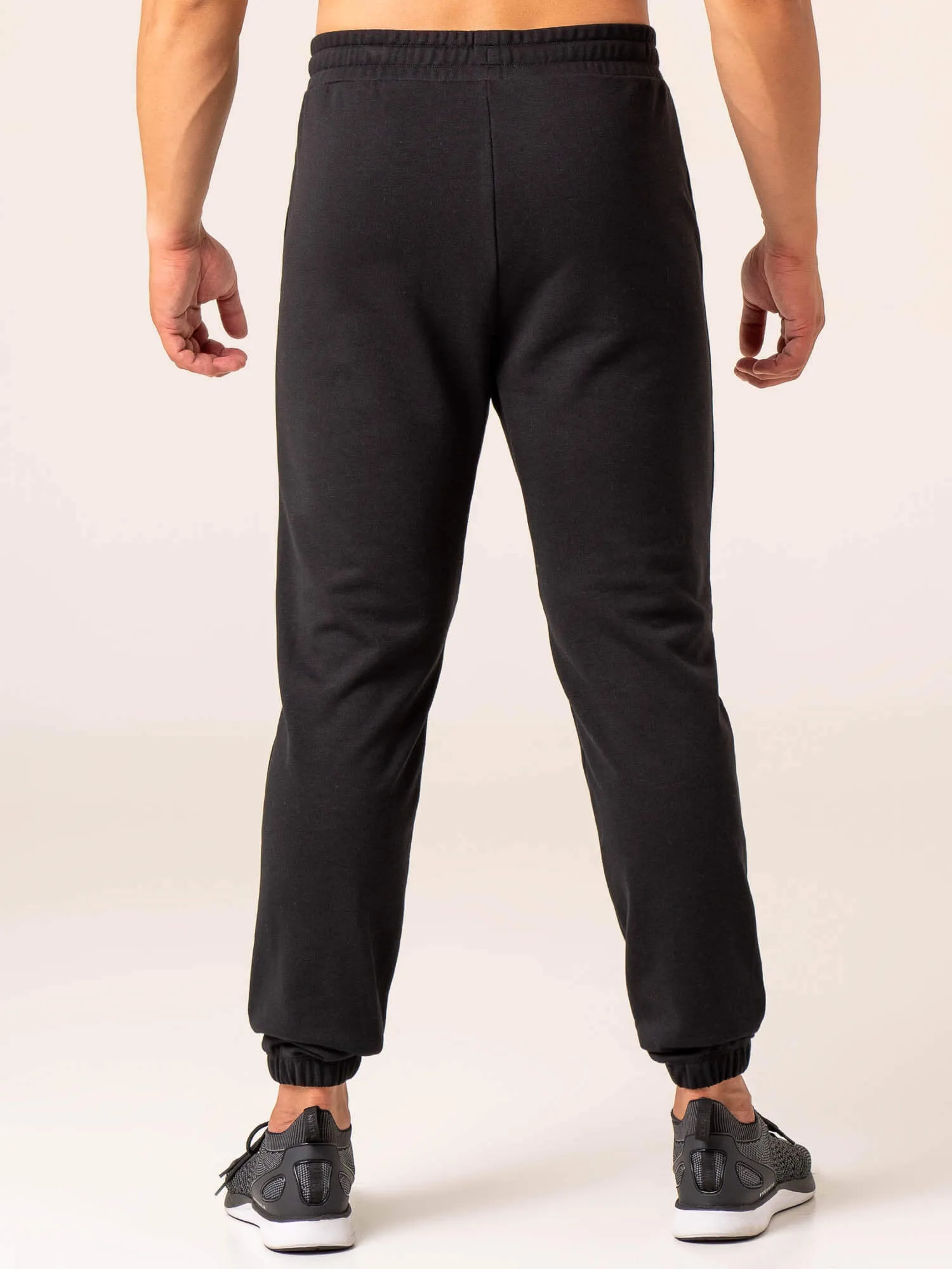 Men's Collegiate Track Pant - Black Comfortable Fabric
