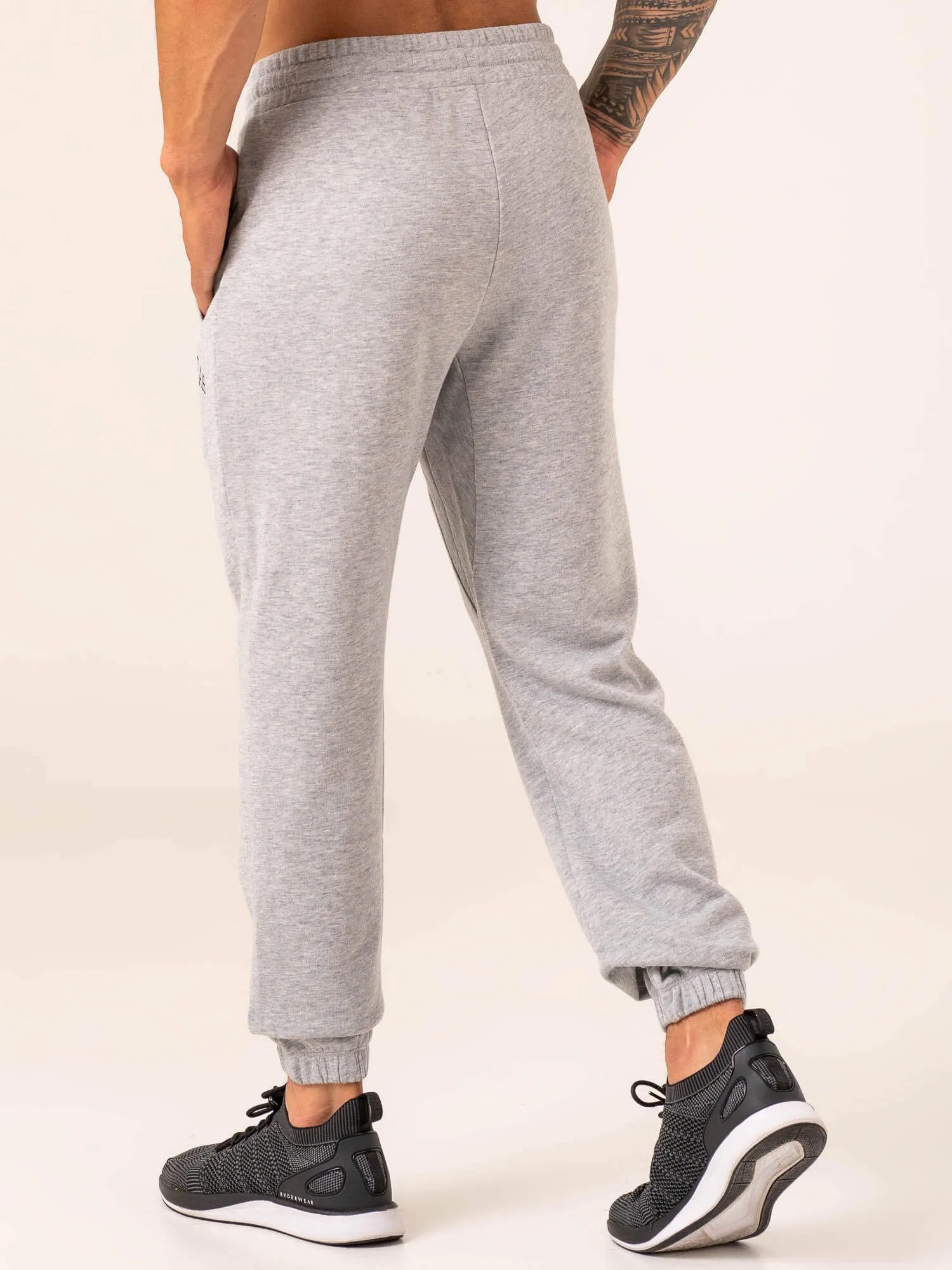 Men's Collegiate Track Pant - Grey Marl Street Style