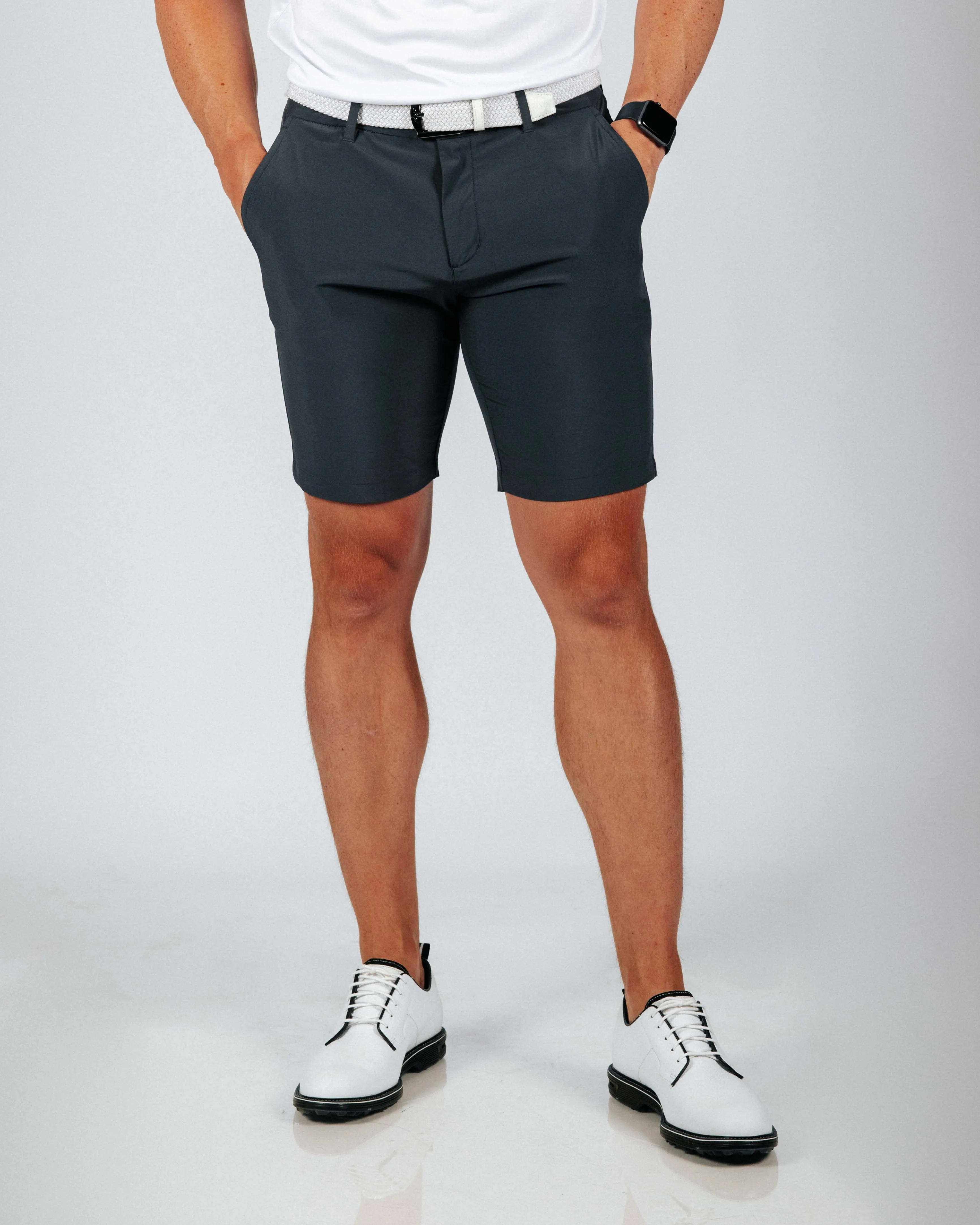 Men's Dark Gray Golf Shorts trendy match