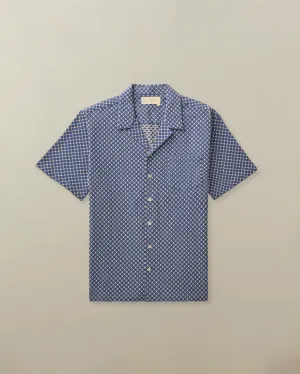 Men's Fez Shirt in Cotton Dobby Art revival