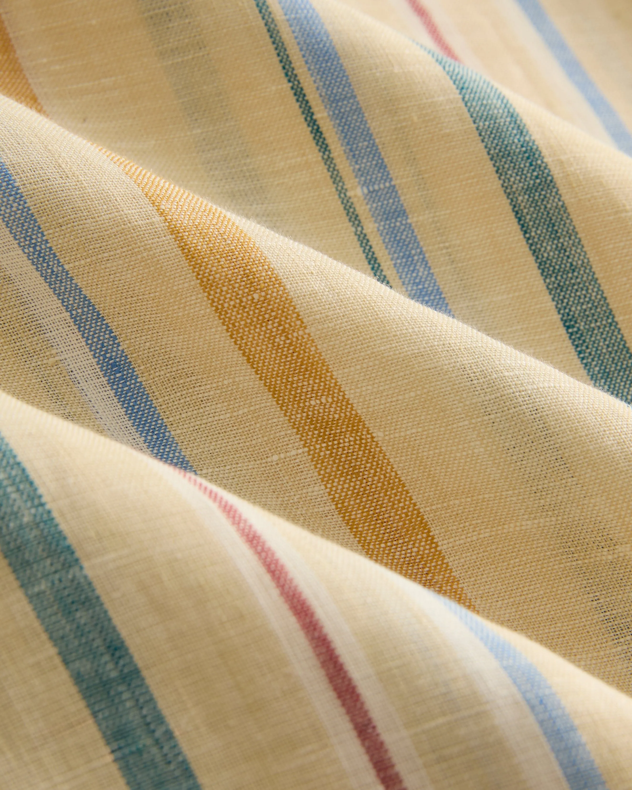 Men's Fez Shirt in Striped Linen Quality guaranteed