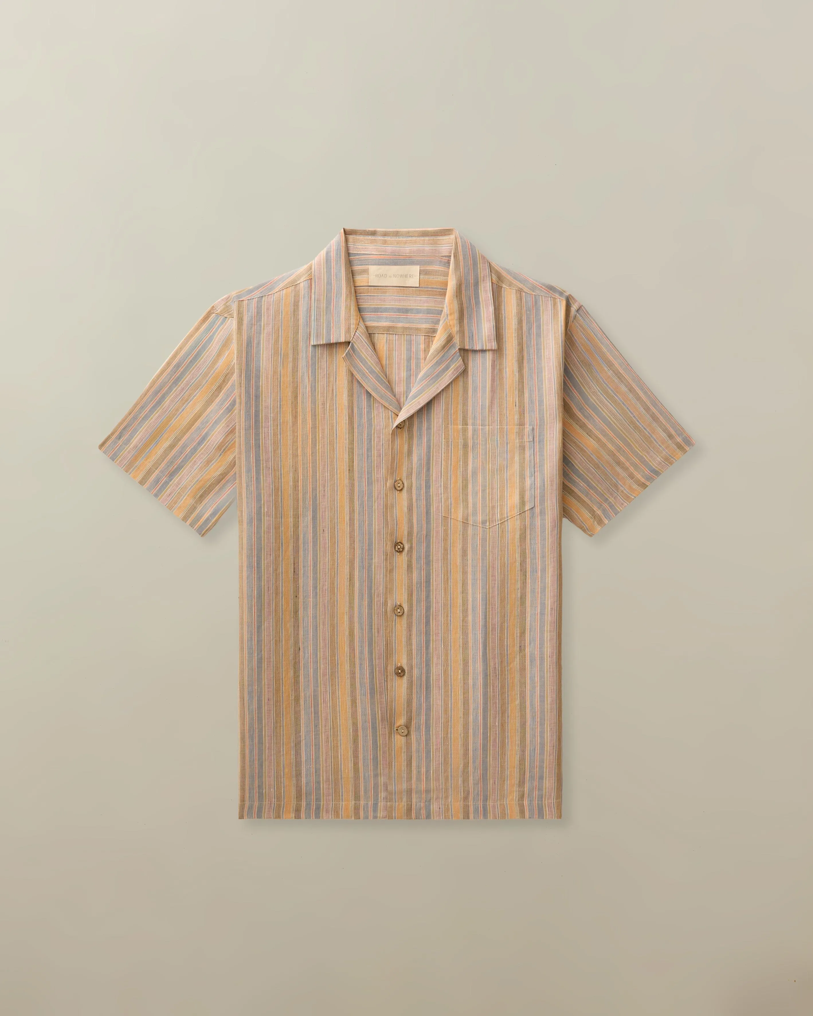 Men's Fez Striped Linen S/S Varied sizes