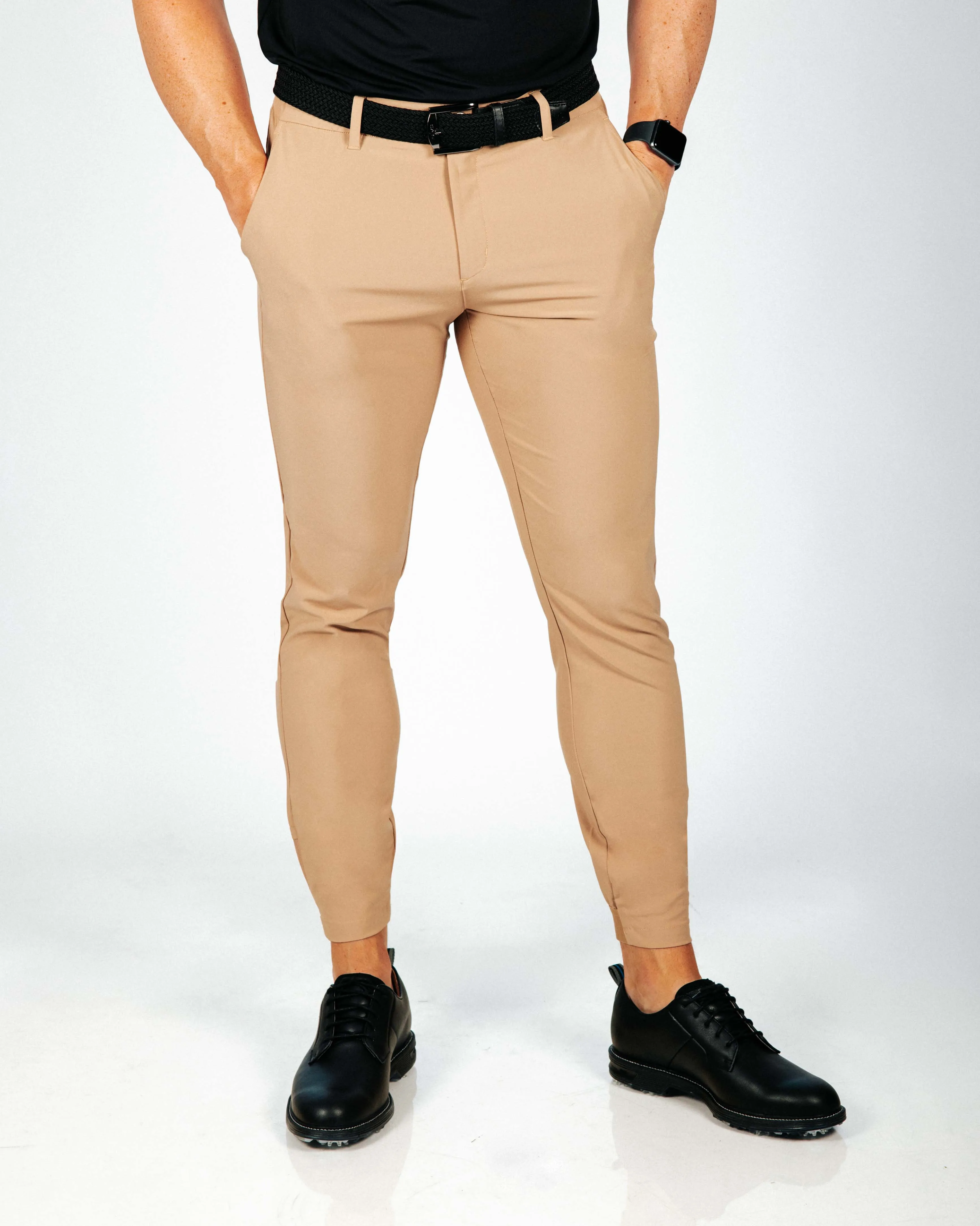 Men's Khaki Golf Jogger breathable design