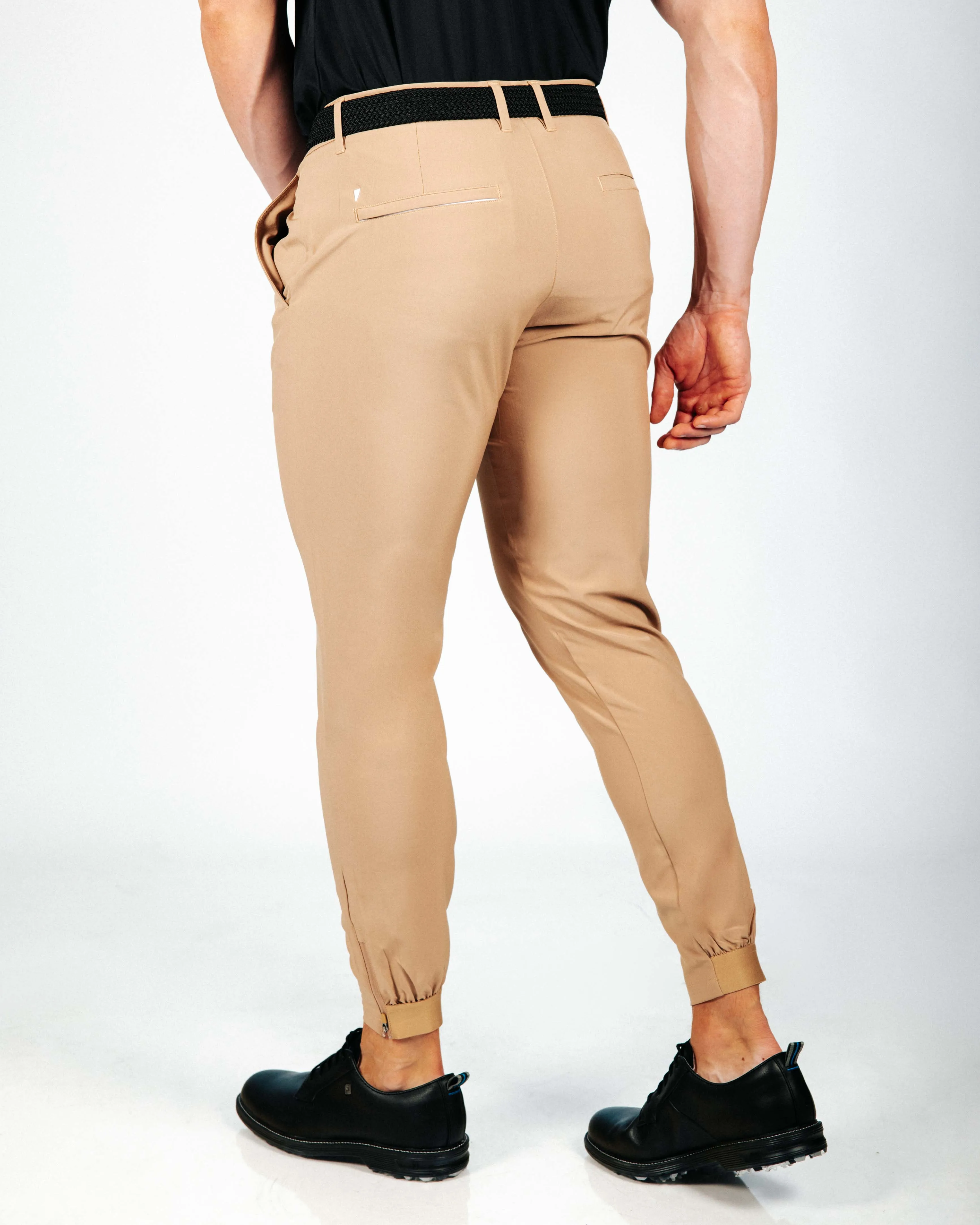 Men's Khaki Golf Jogger casual gym wear