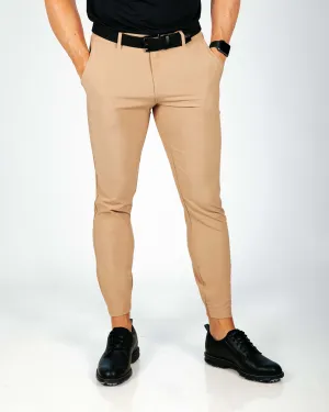 Men's Khaki Golf Jogger breathable design