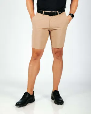 Men's Khaki Golf Shorts breathable fit