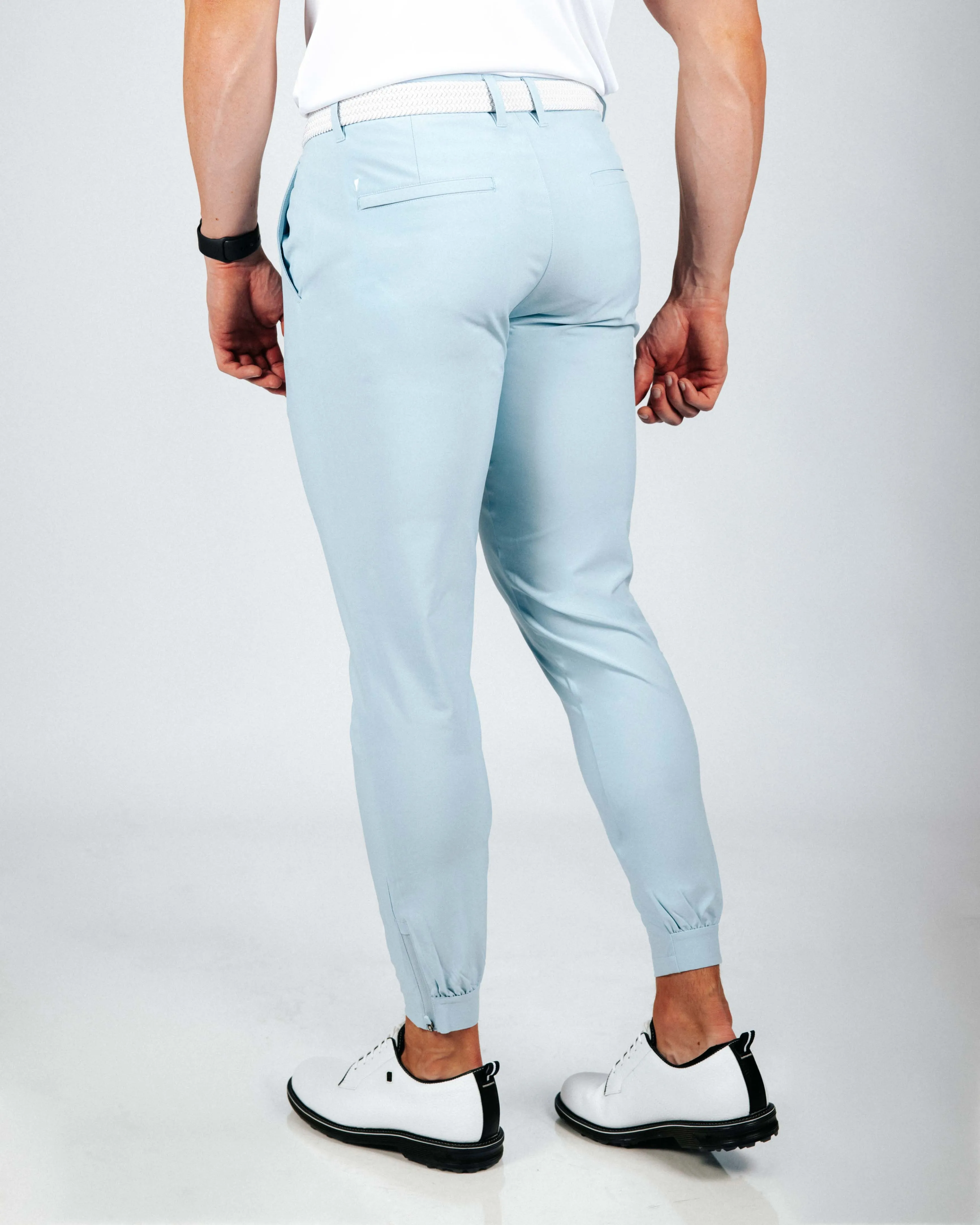 Men's Light Blue Golf Jogger street style icons