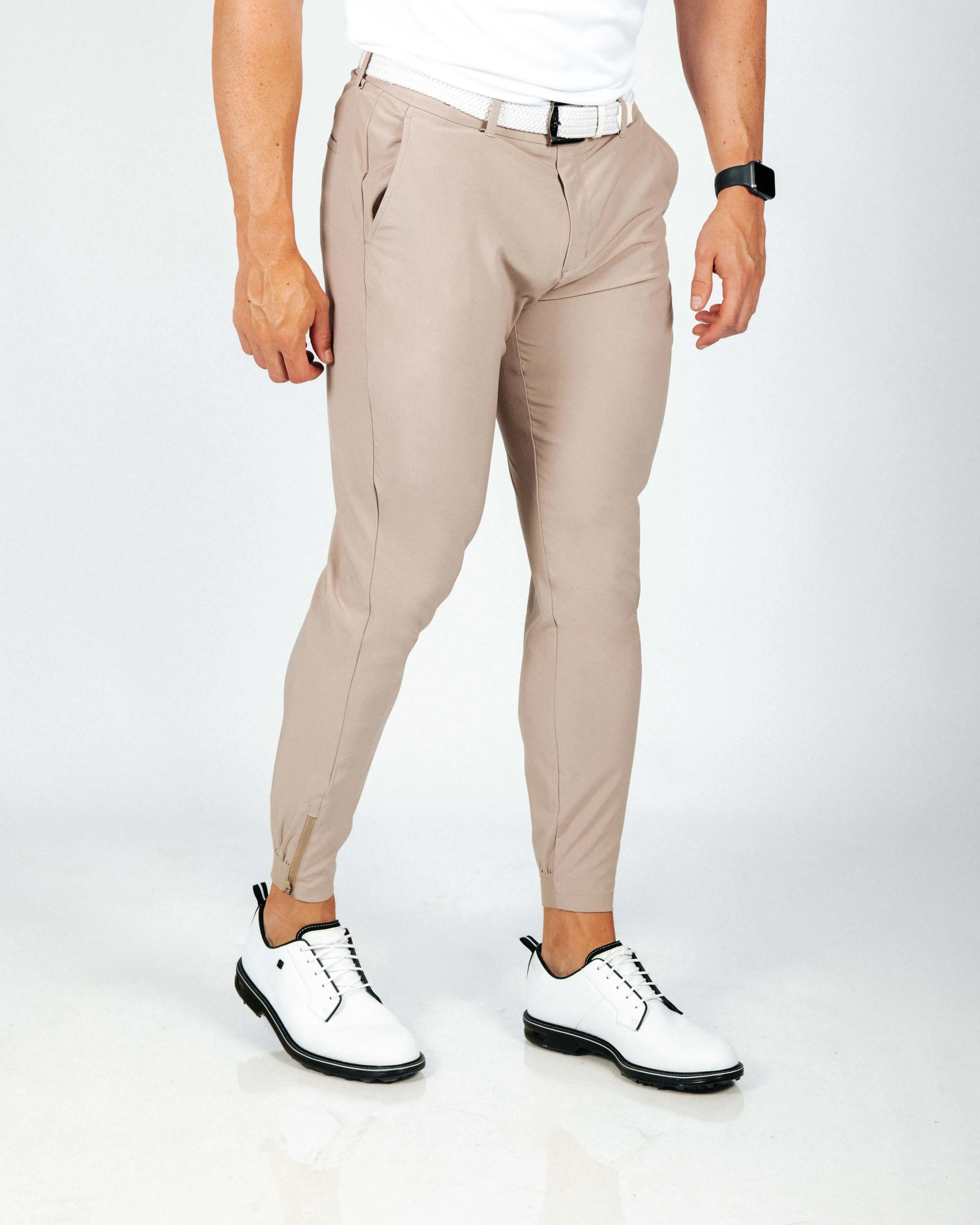Men's Light Brown Golf Jogger festival fashion
