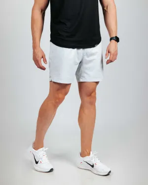 Men's Light Gray Active Shorts w/Liner casual outfit