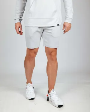 Men's Light Gray Recovery Shorts high stretch