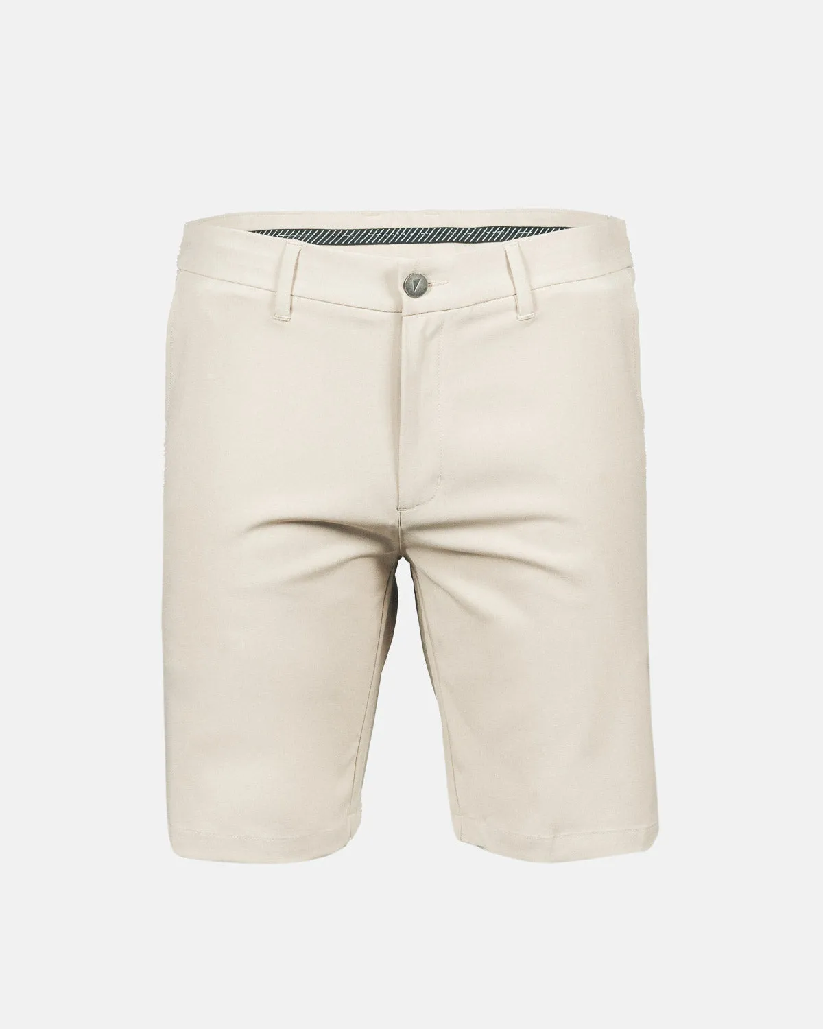Men's Light Khaki Golf Shorts graphic prints